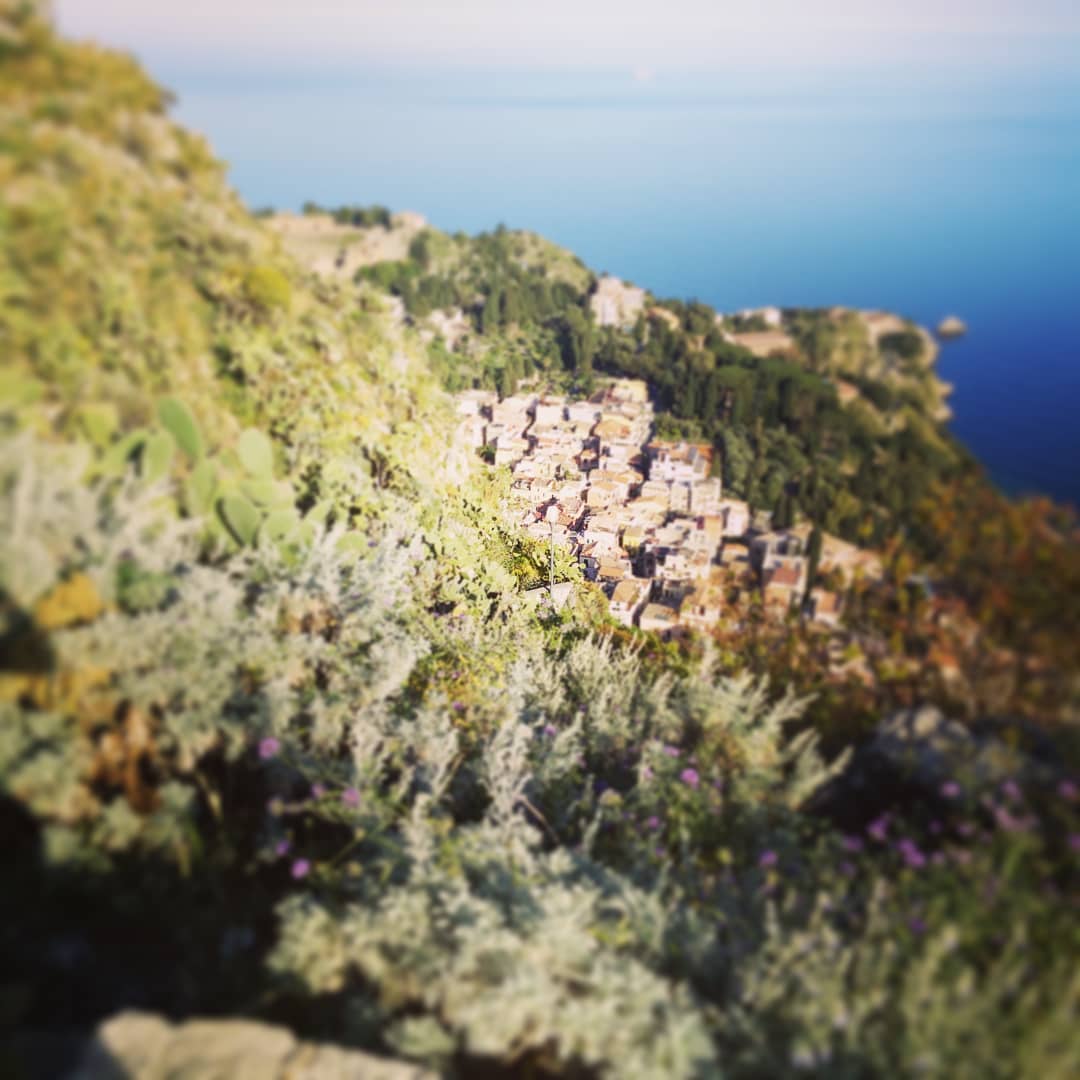 aerial photo of sicilian landscape