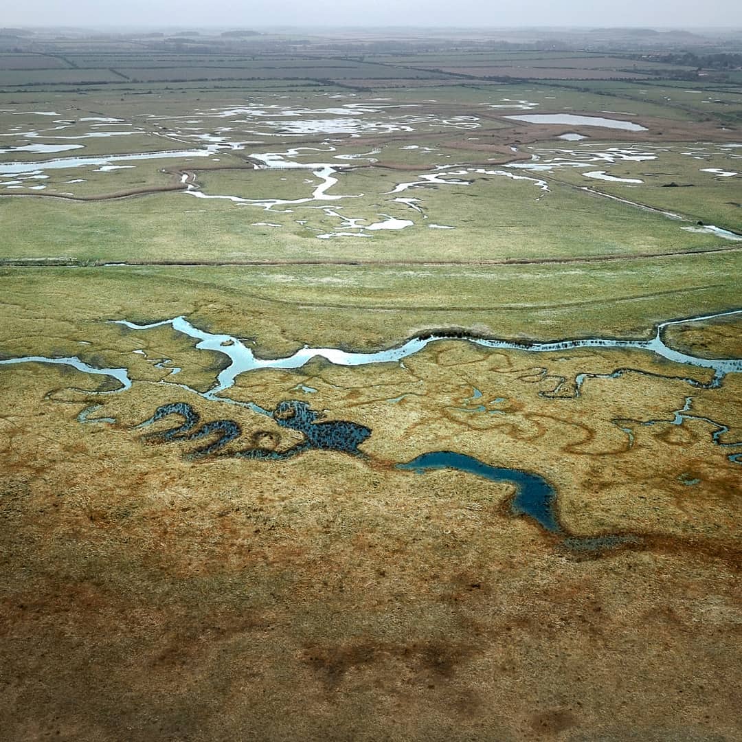 aerial photo of english landscape