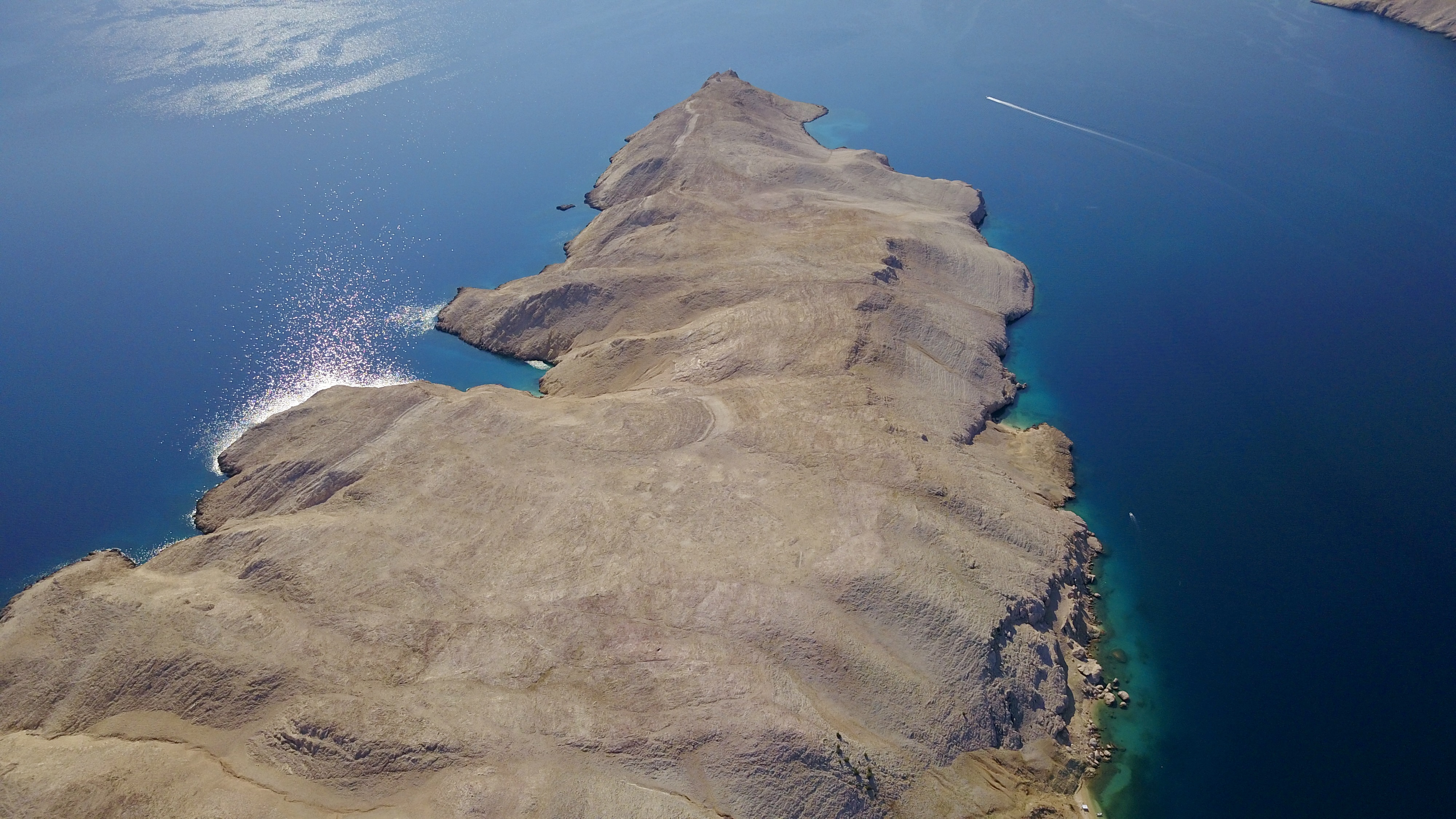 aerial photo of Croatia, Metajna and Pag