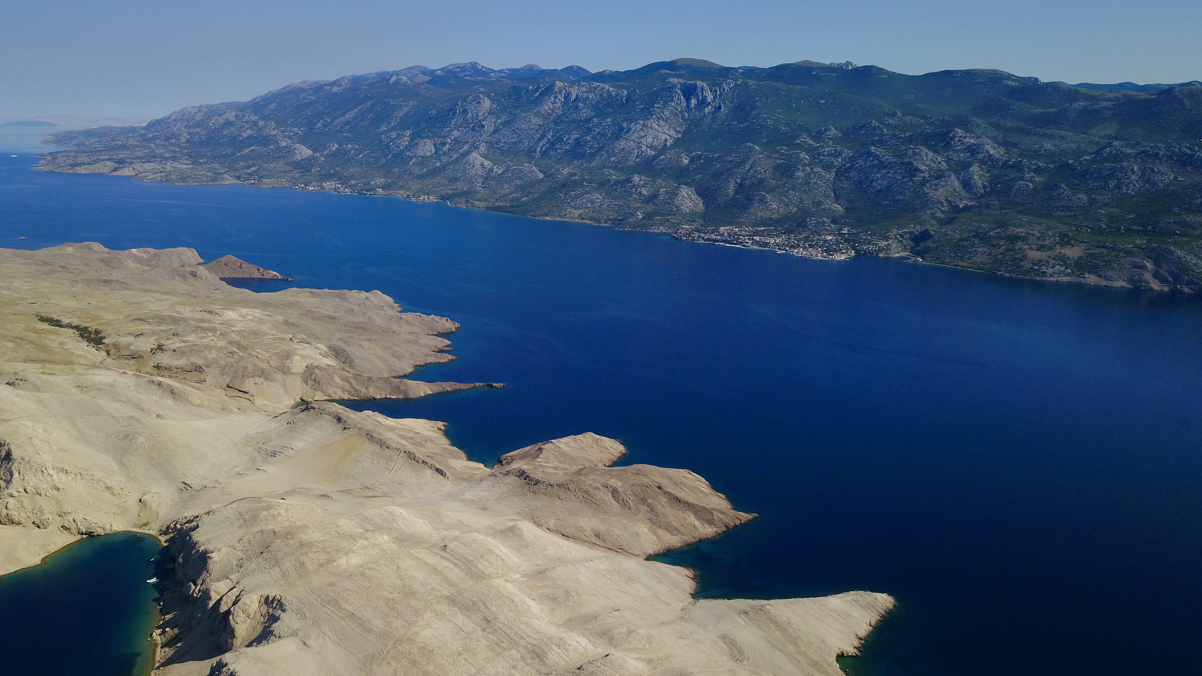 aerial photo of Croatia, Metajna and Pag