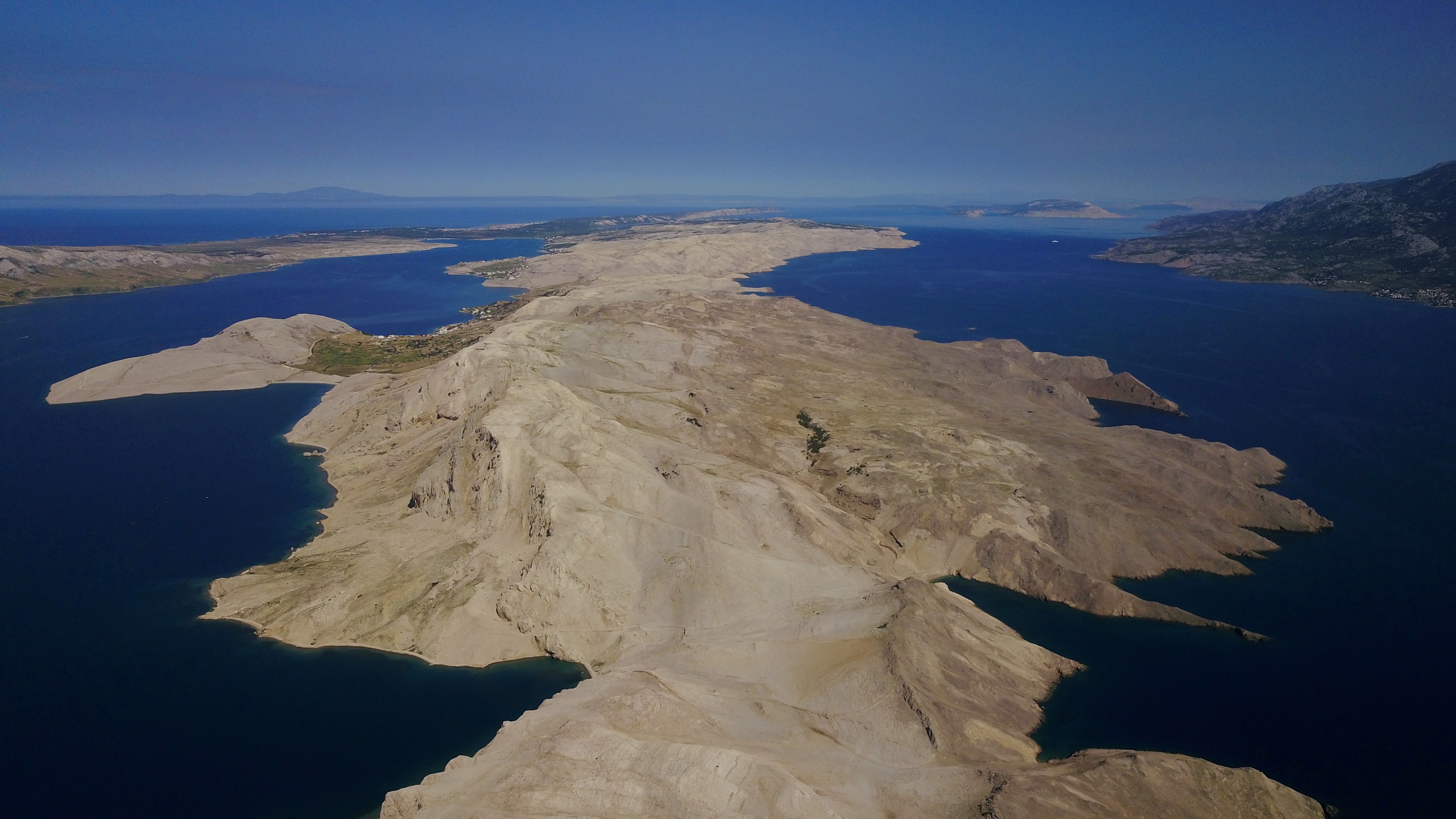 aerial photo of Croatia, Metajna and Pag
