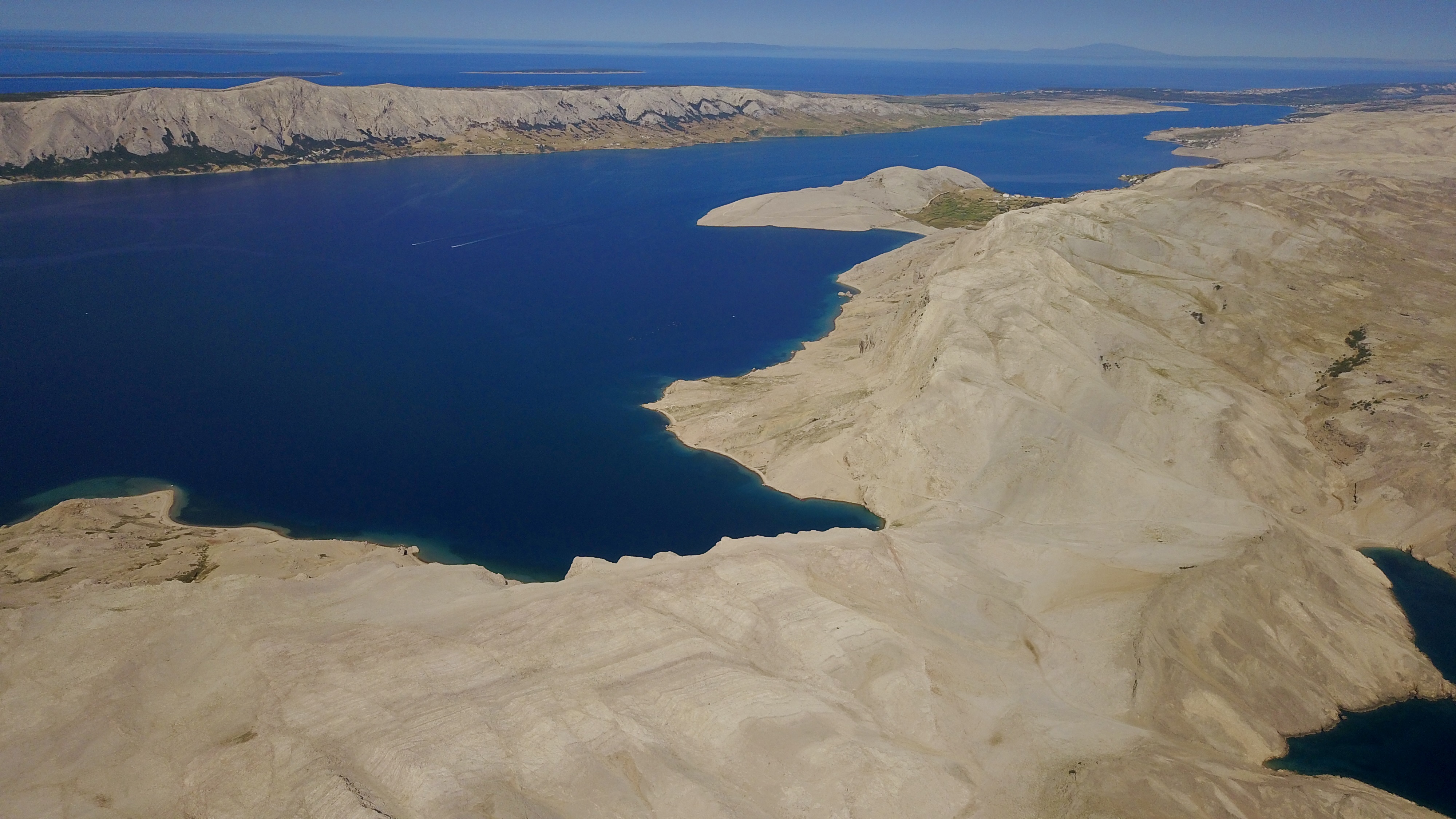 aerial photo of Croatia, Metajna and Pag