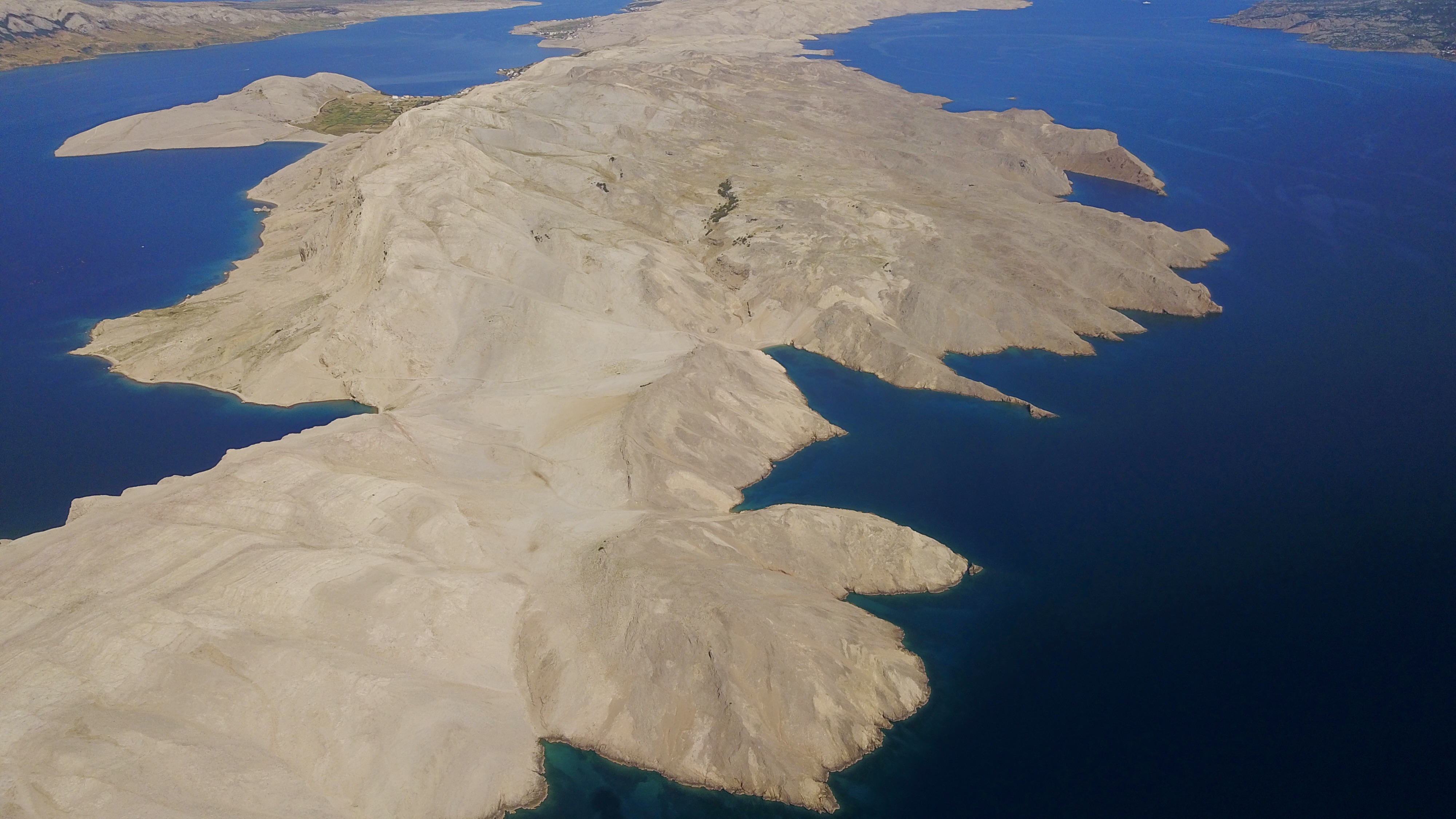aerial photo of Croatia, Metajna and Pag