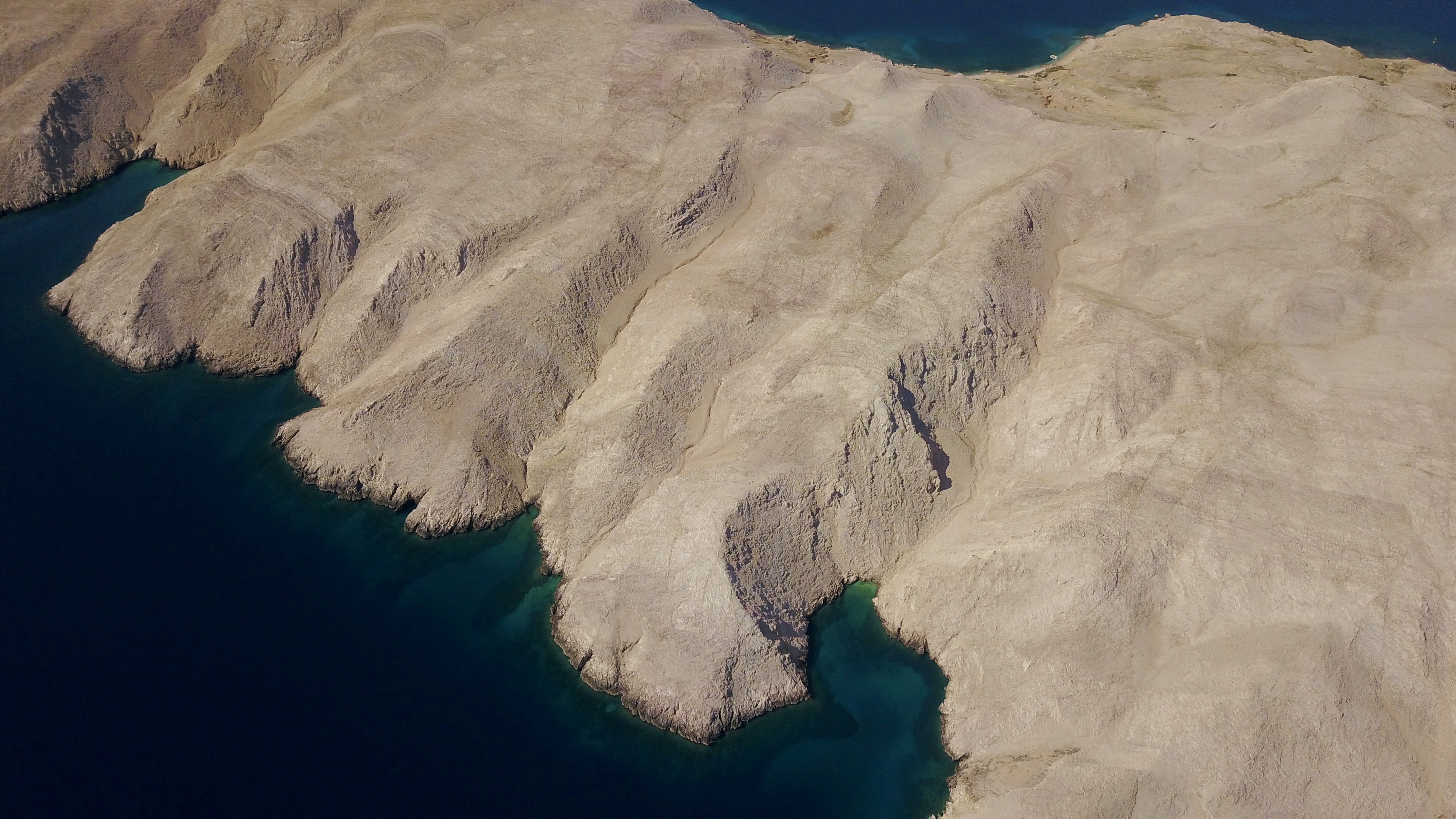 aerial photo of Croatia, Metajna and Pag