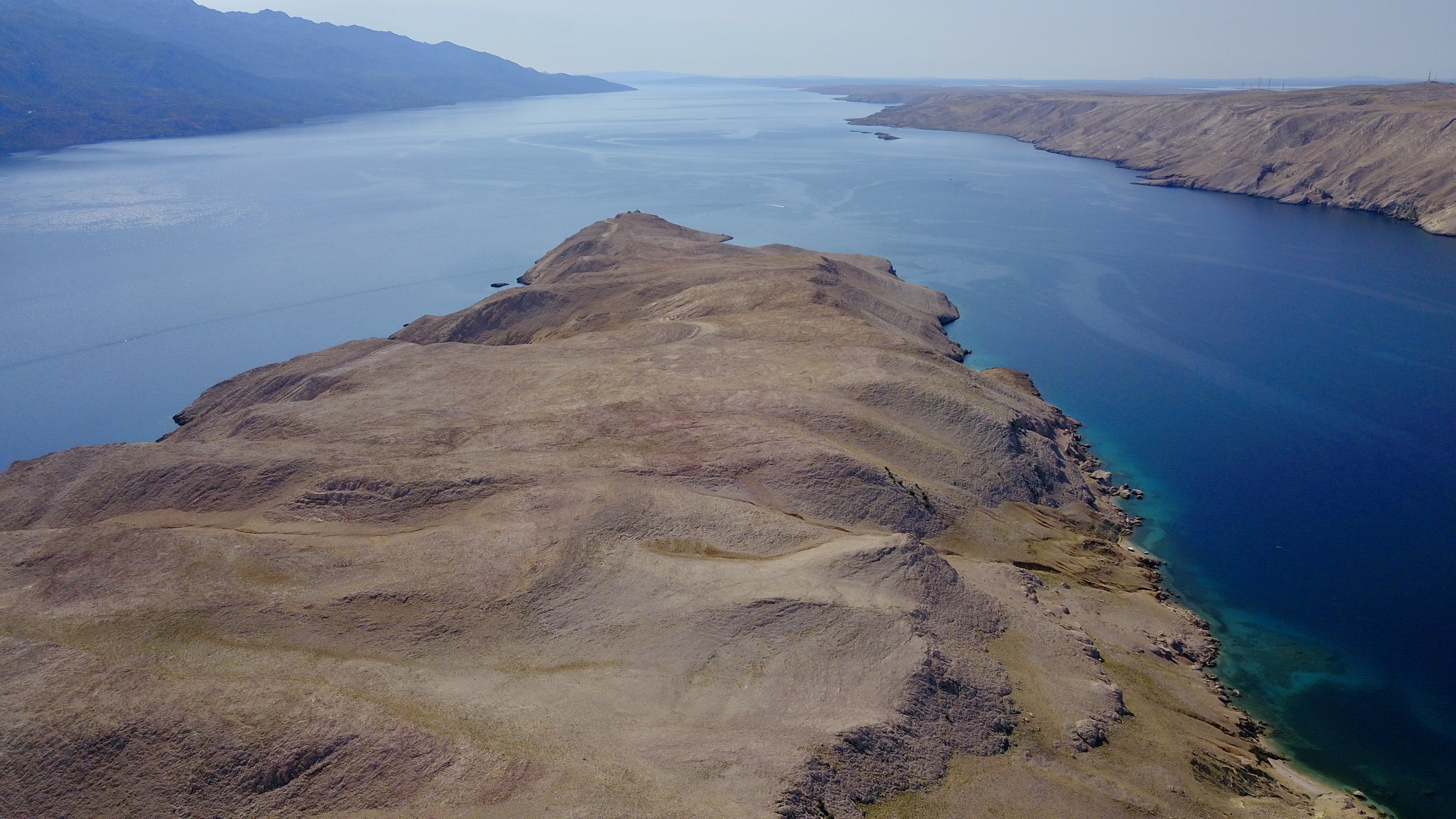 aerial photo of Croatia, Metajna and Pag