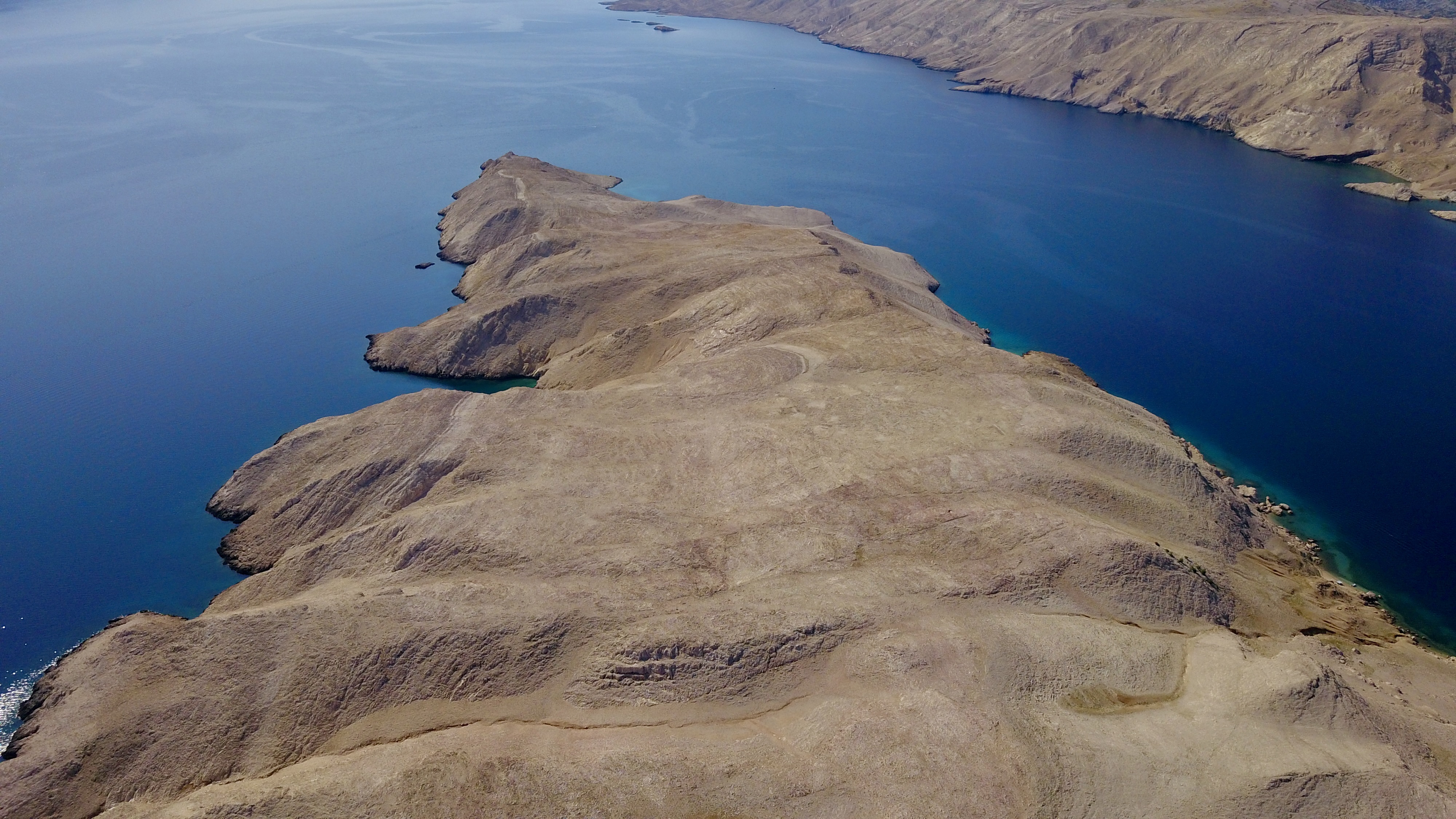 aerial photo of Croatia, Metajna and Pag