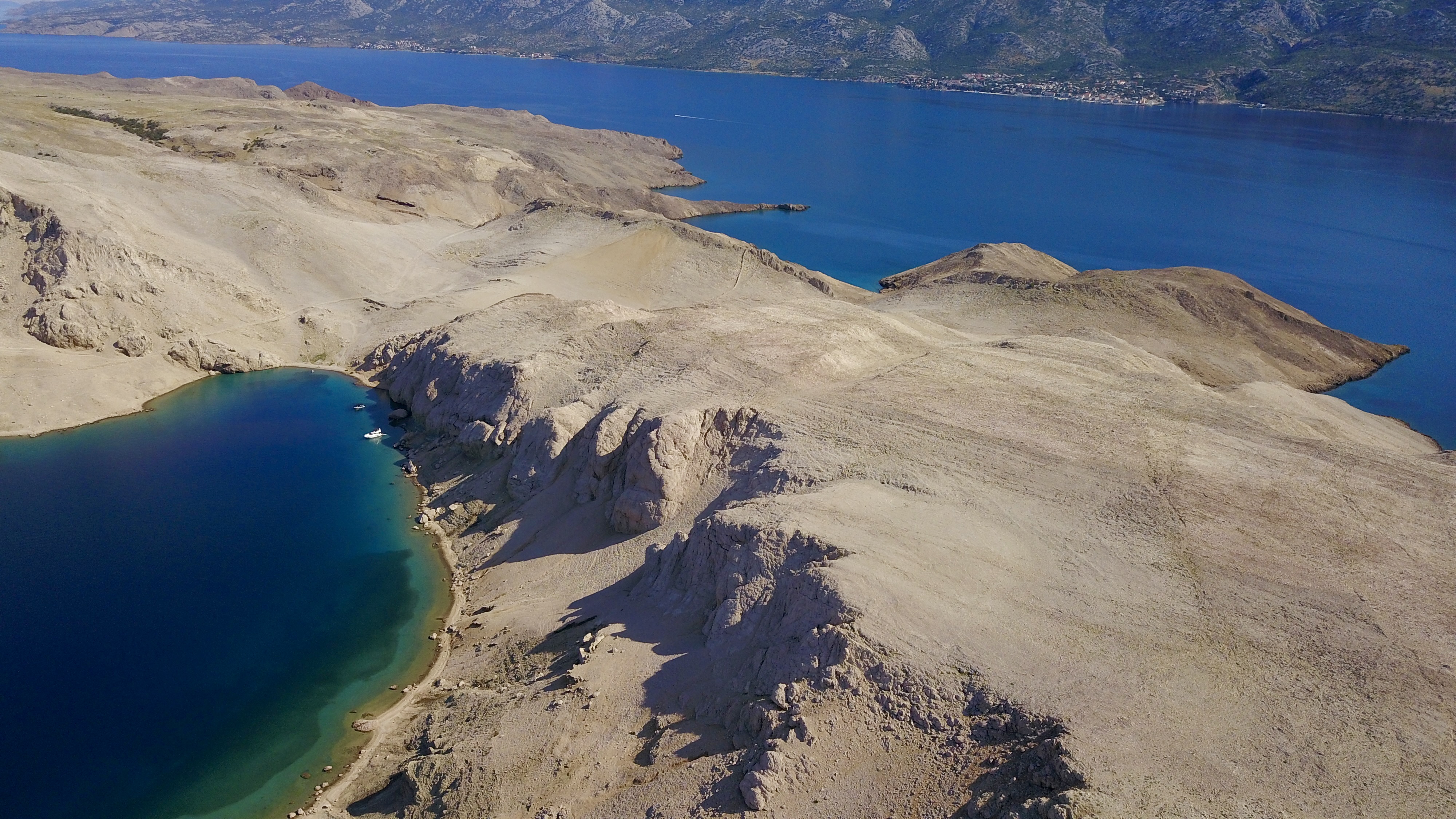 aerial photo of Croatia, Metajna and Pag