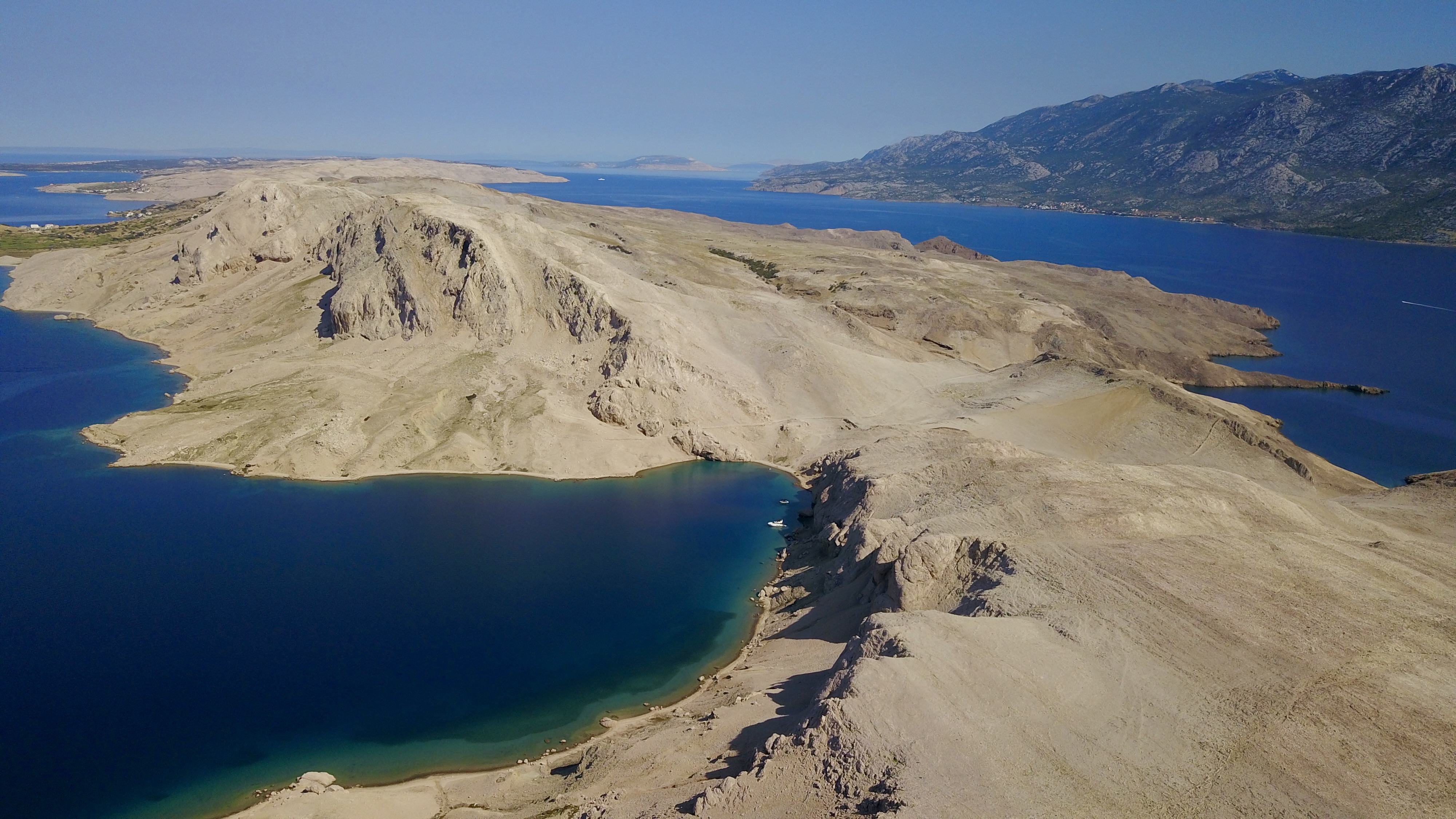 aerial photo of Croatia, Metajna and Pag