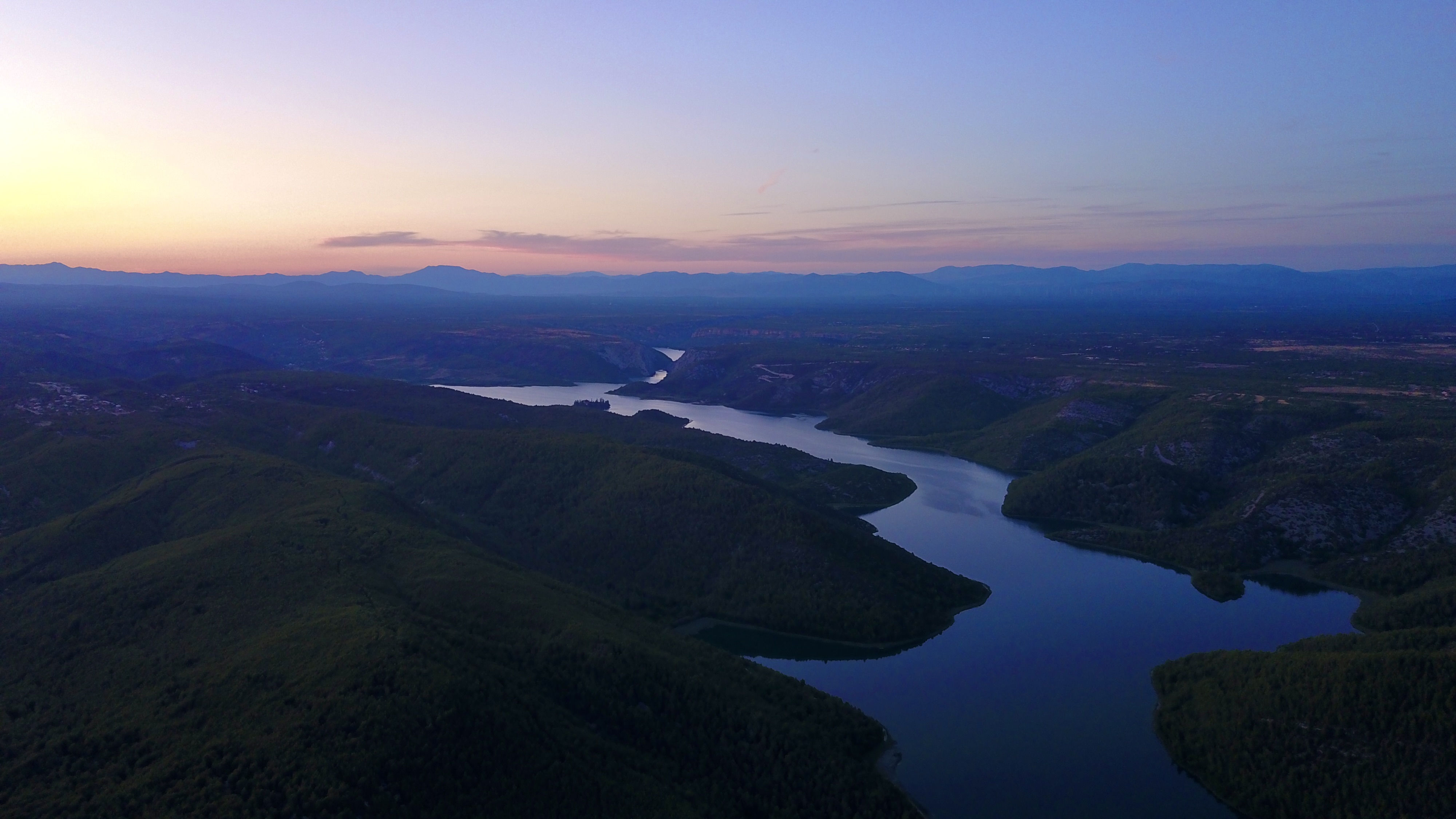 aerial photo of Croatia, Skradin and Krka National Park