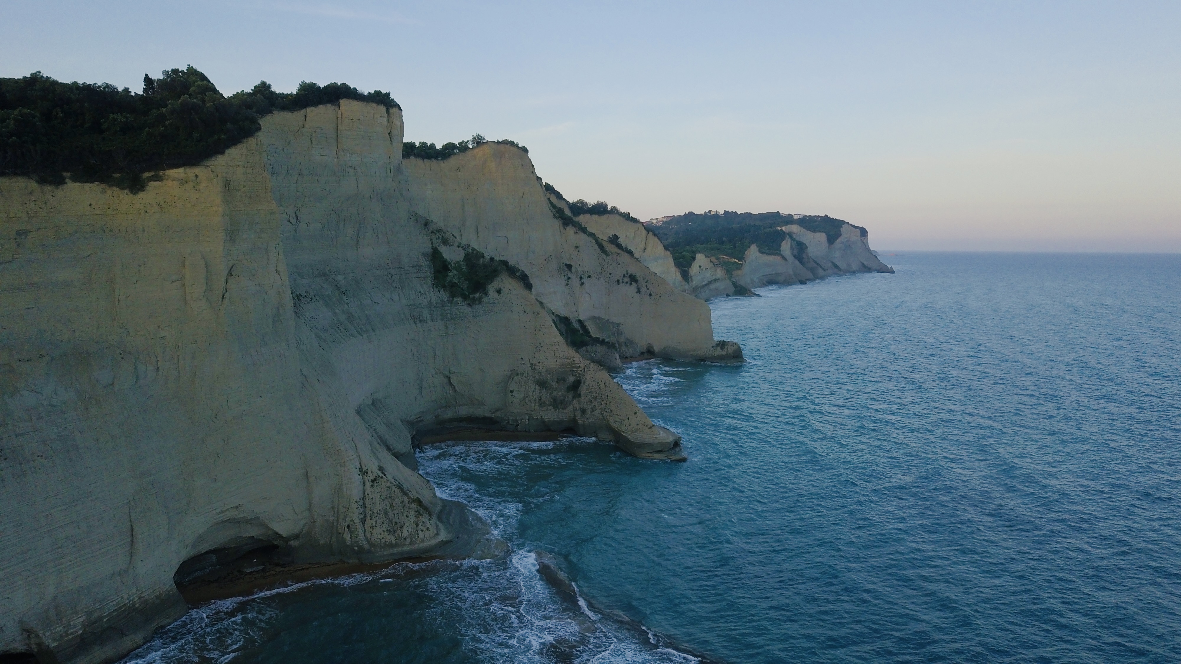 aerial photo of Corfu, Greece