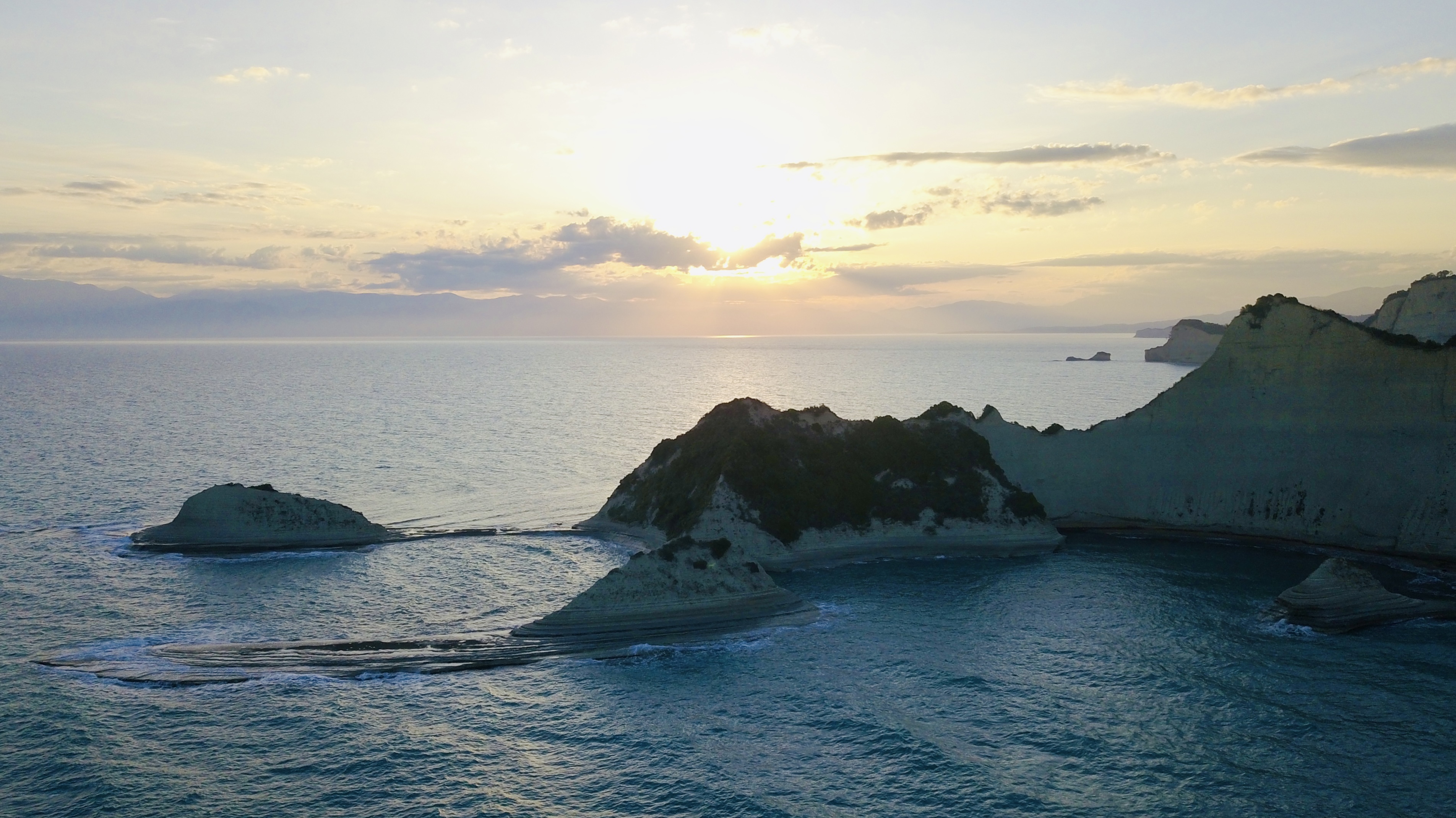 aerial photo of Corfu, Greece