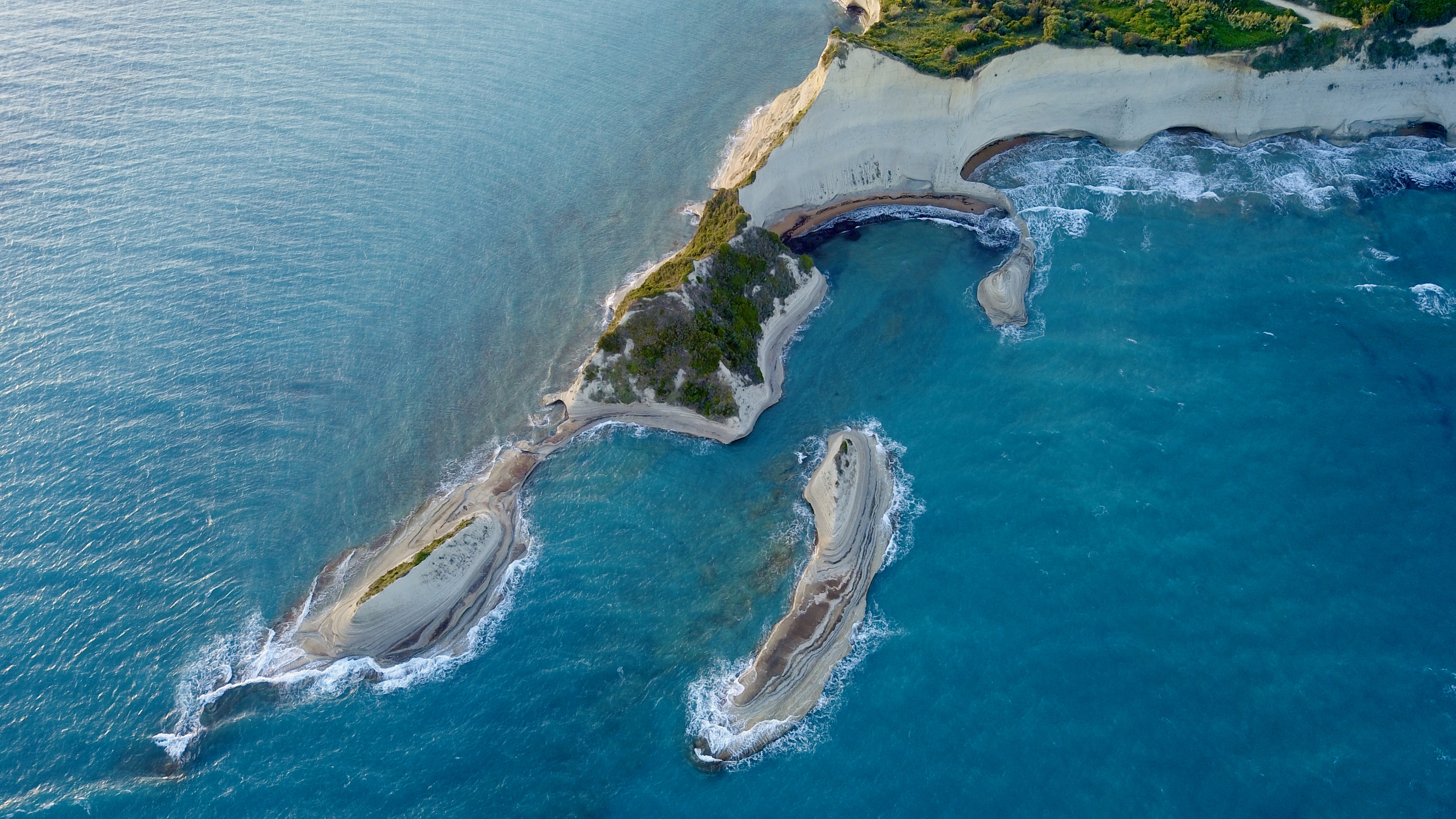 aerial photo of Corfu, Greece