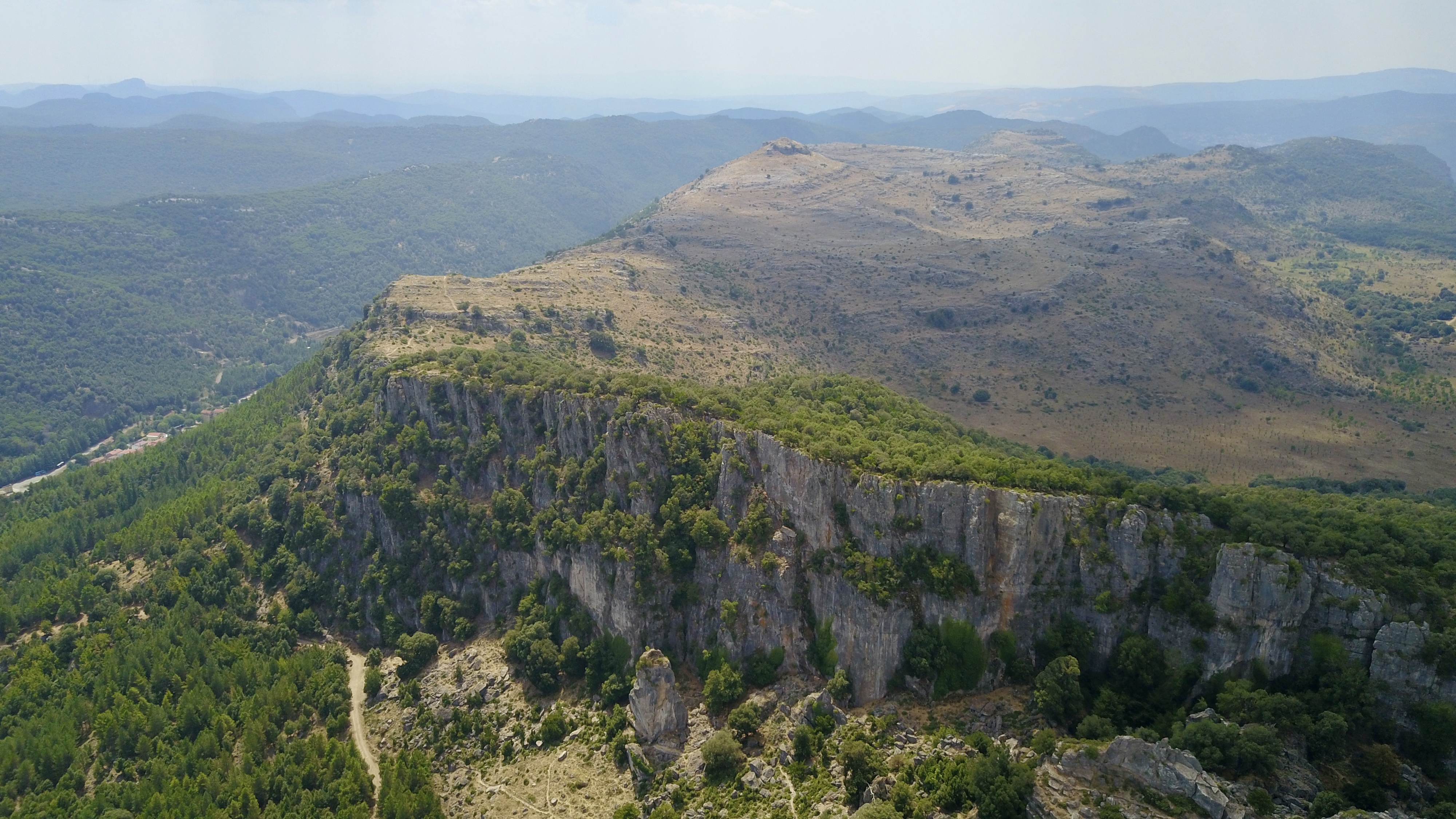 aerial photo of Italy, Sardinia, Gairo