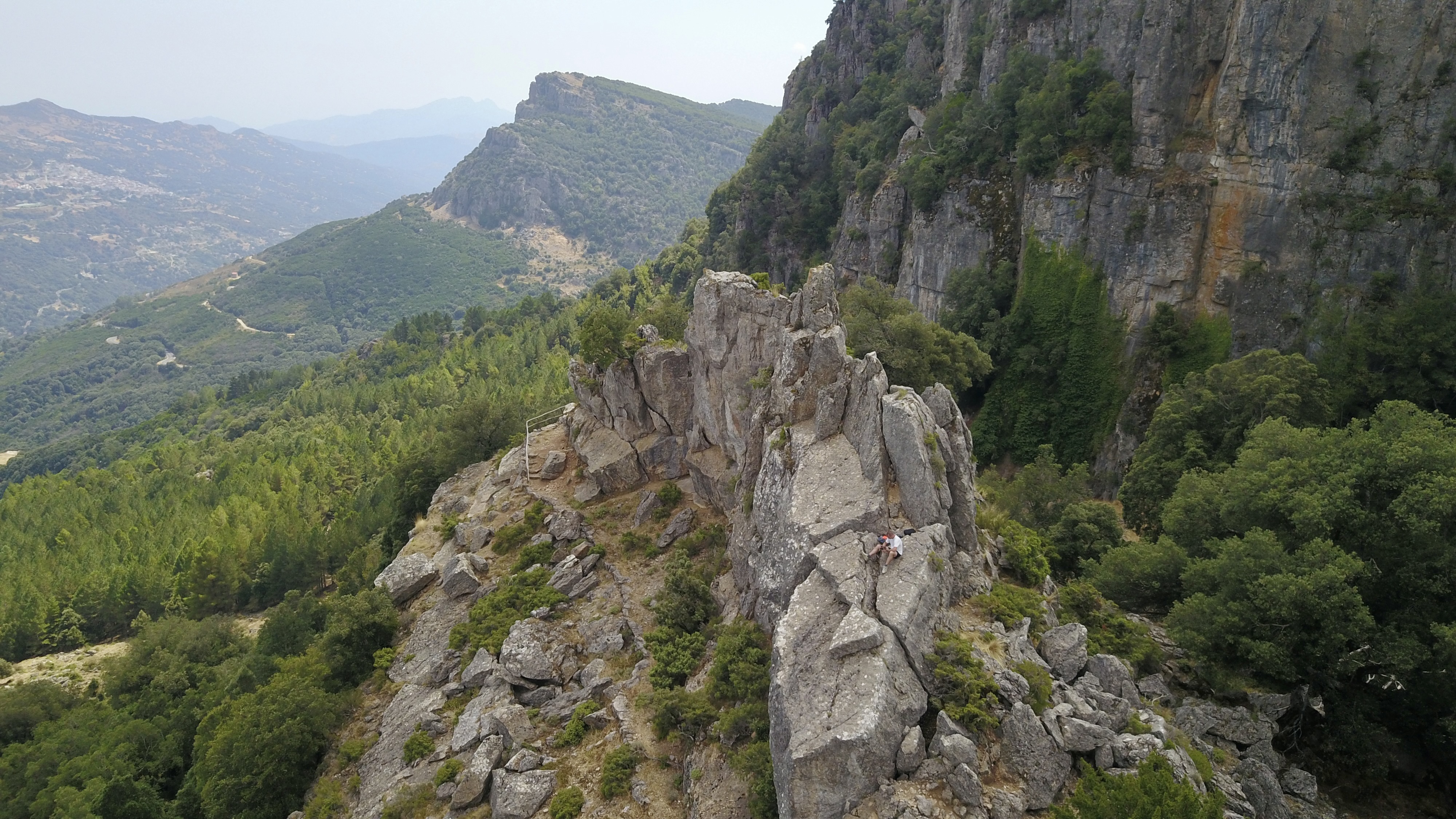 aerial photo of Italy, Sardinia, Gairo