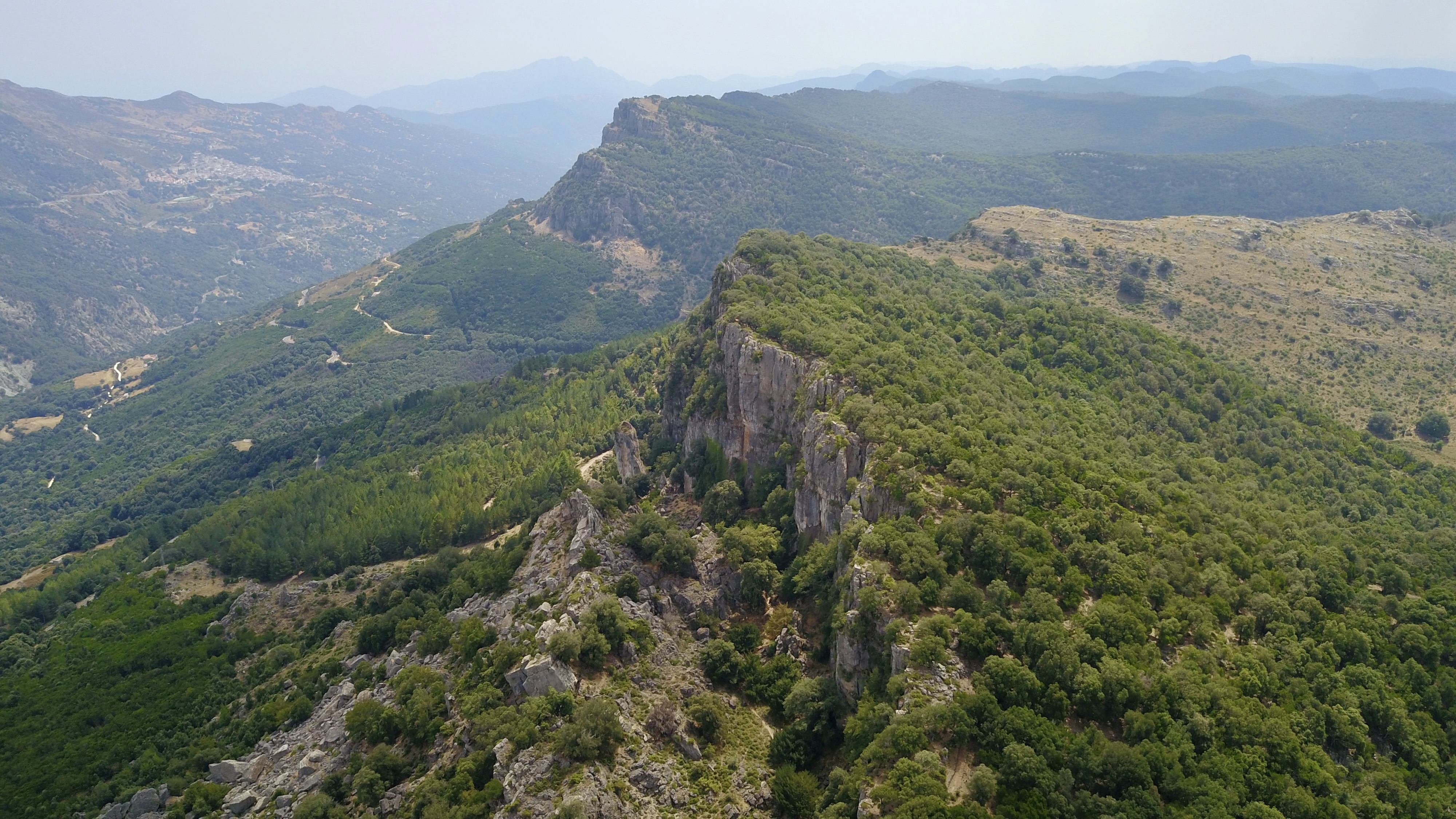 aerial photo of Italy, Sardinia, Gairo