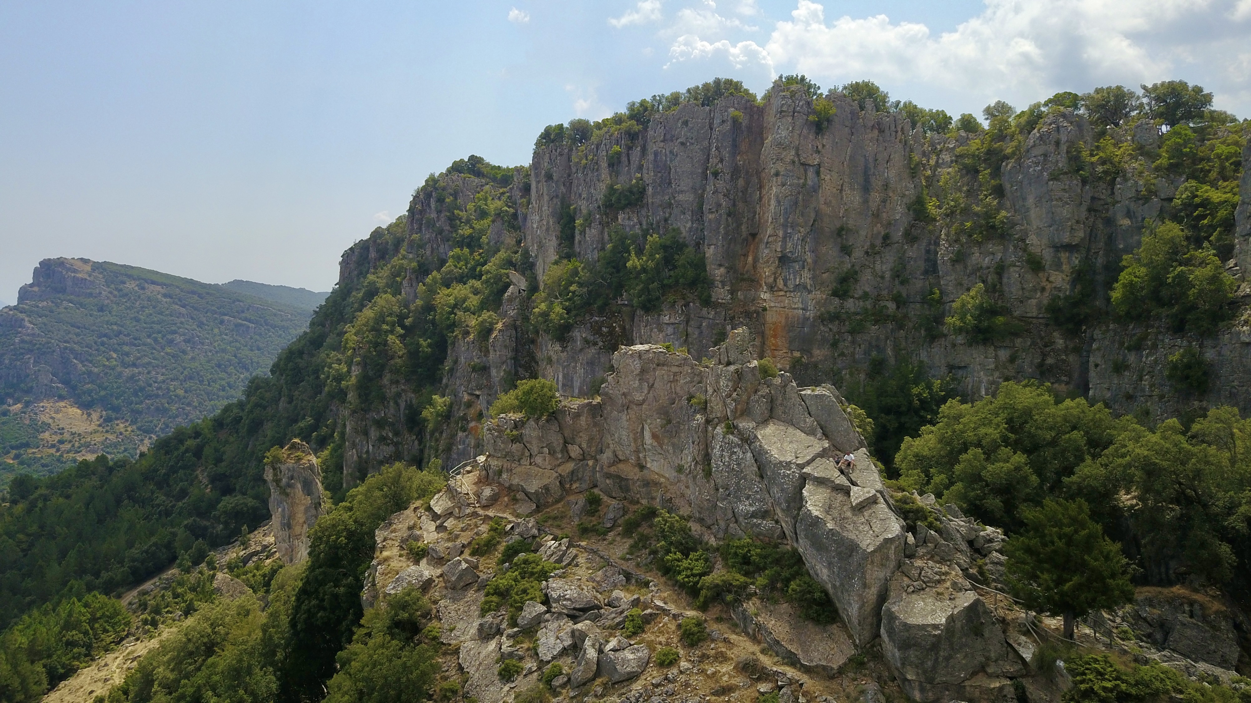 aerial photo of Italy, Sardinia, Gairo