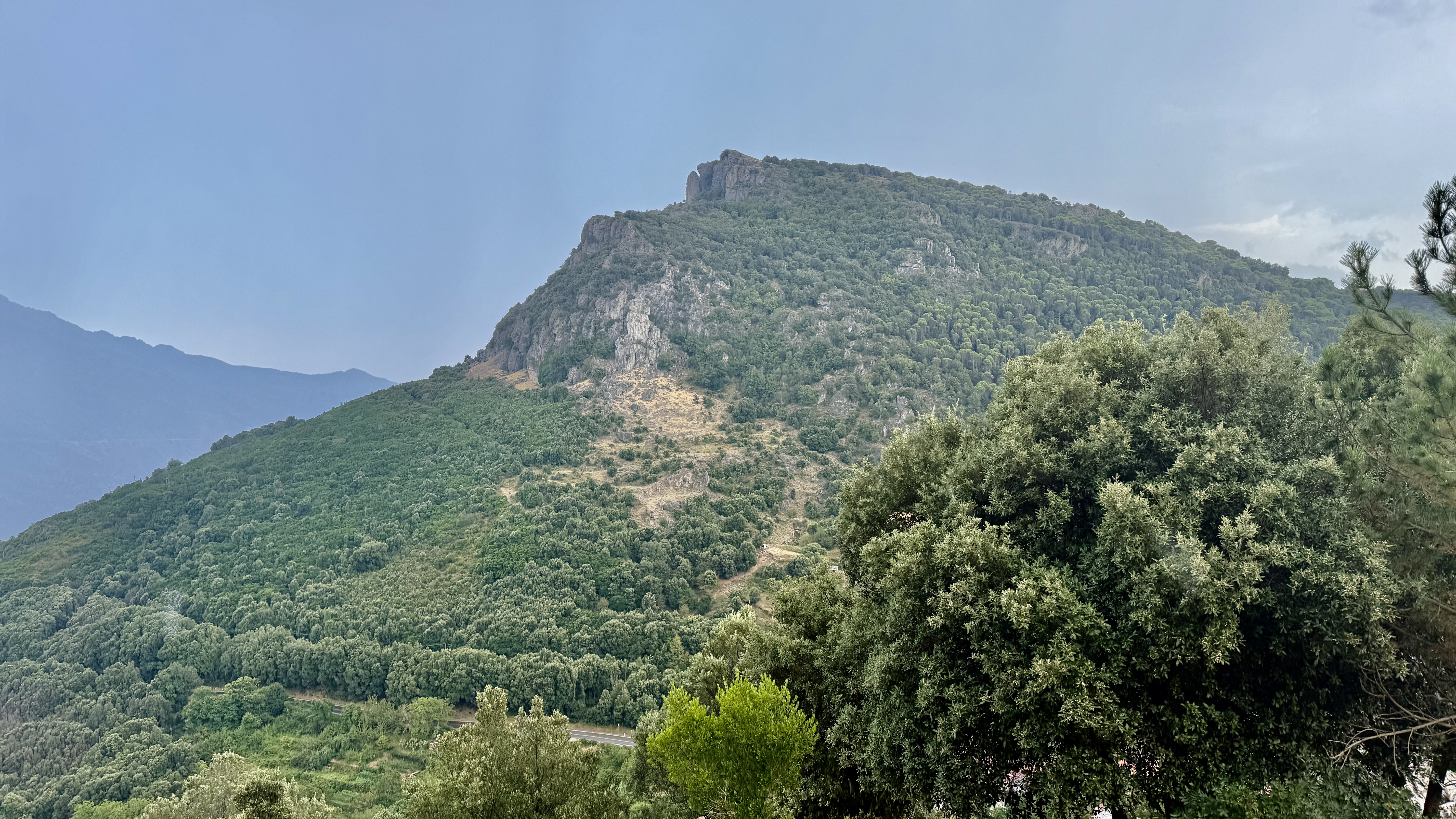 aerial photo of Italy, Sardinia, Gairo