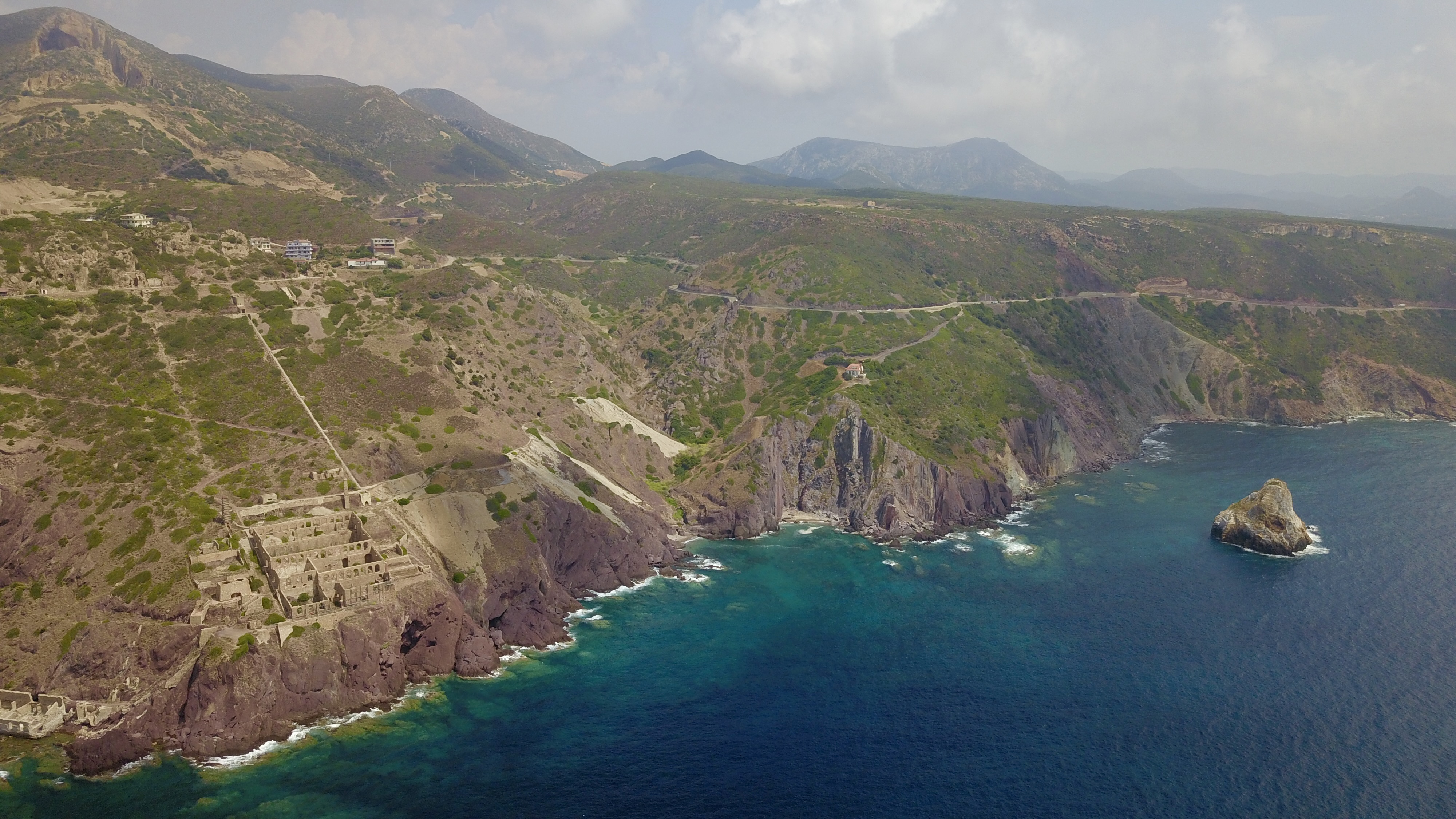 aerial photo of Italy, Sardinia, Iglesias