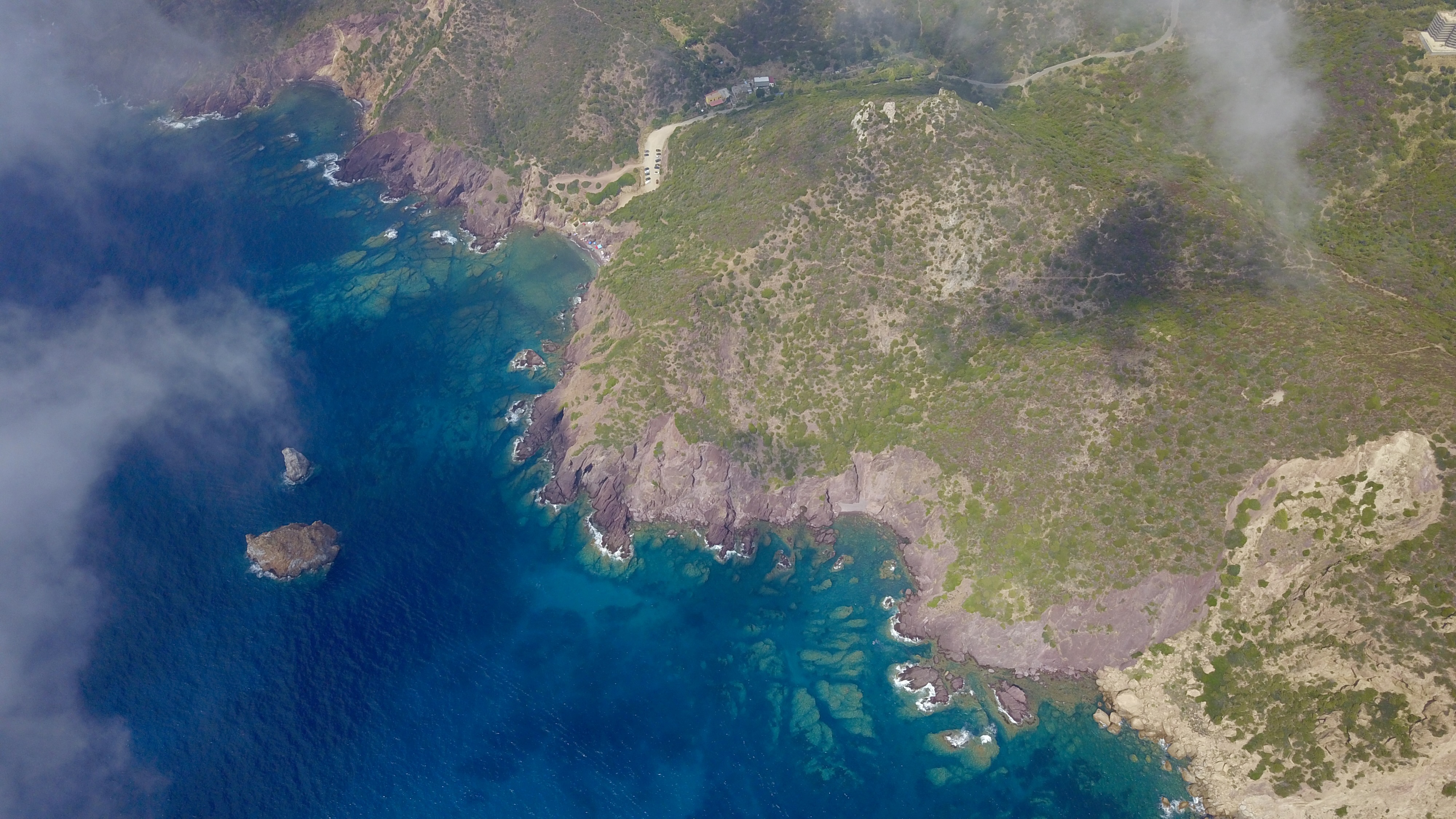 aerial photo of Italy, Sardinia, Iglesias