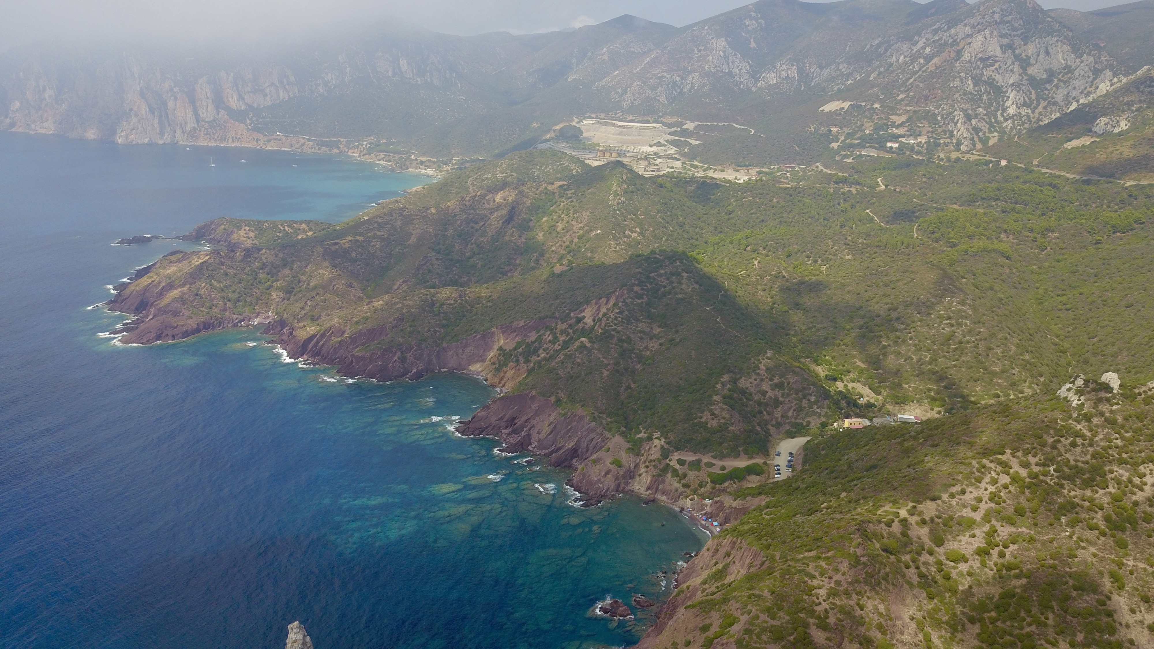 aerial photo of Italy, Sardinia, Iglesias