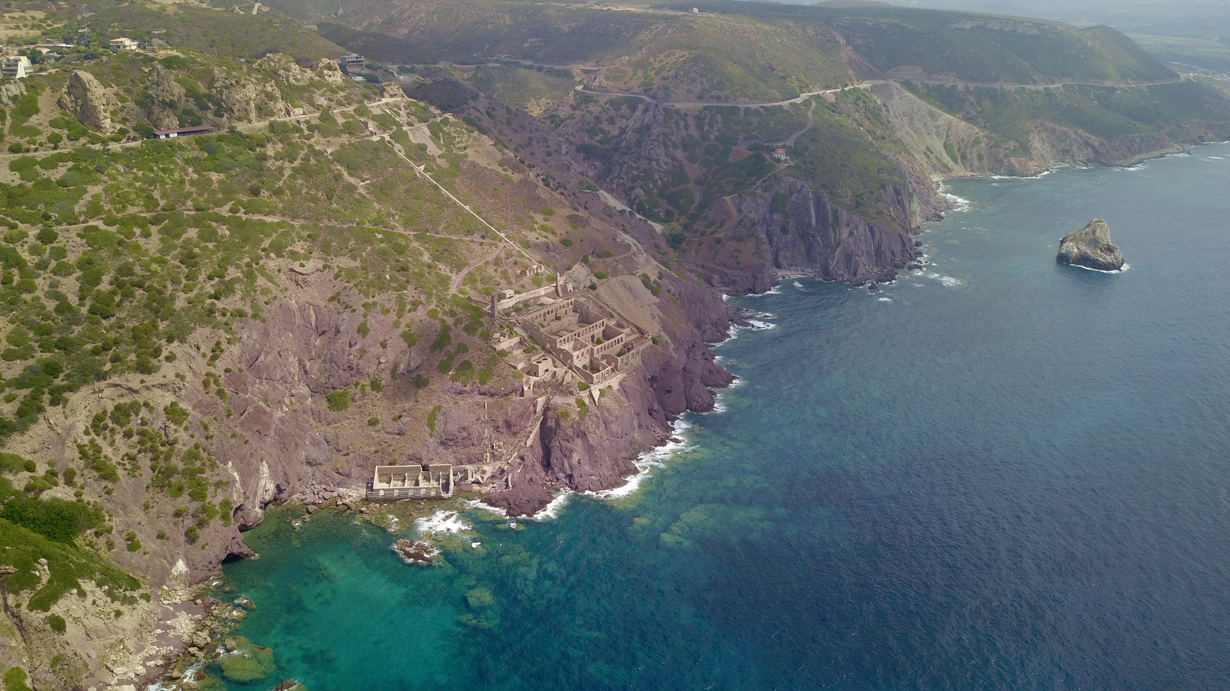 aerial photo of Italy, Sardinia, Iglesias