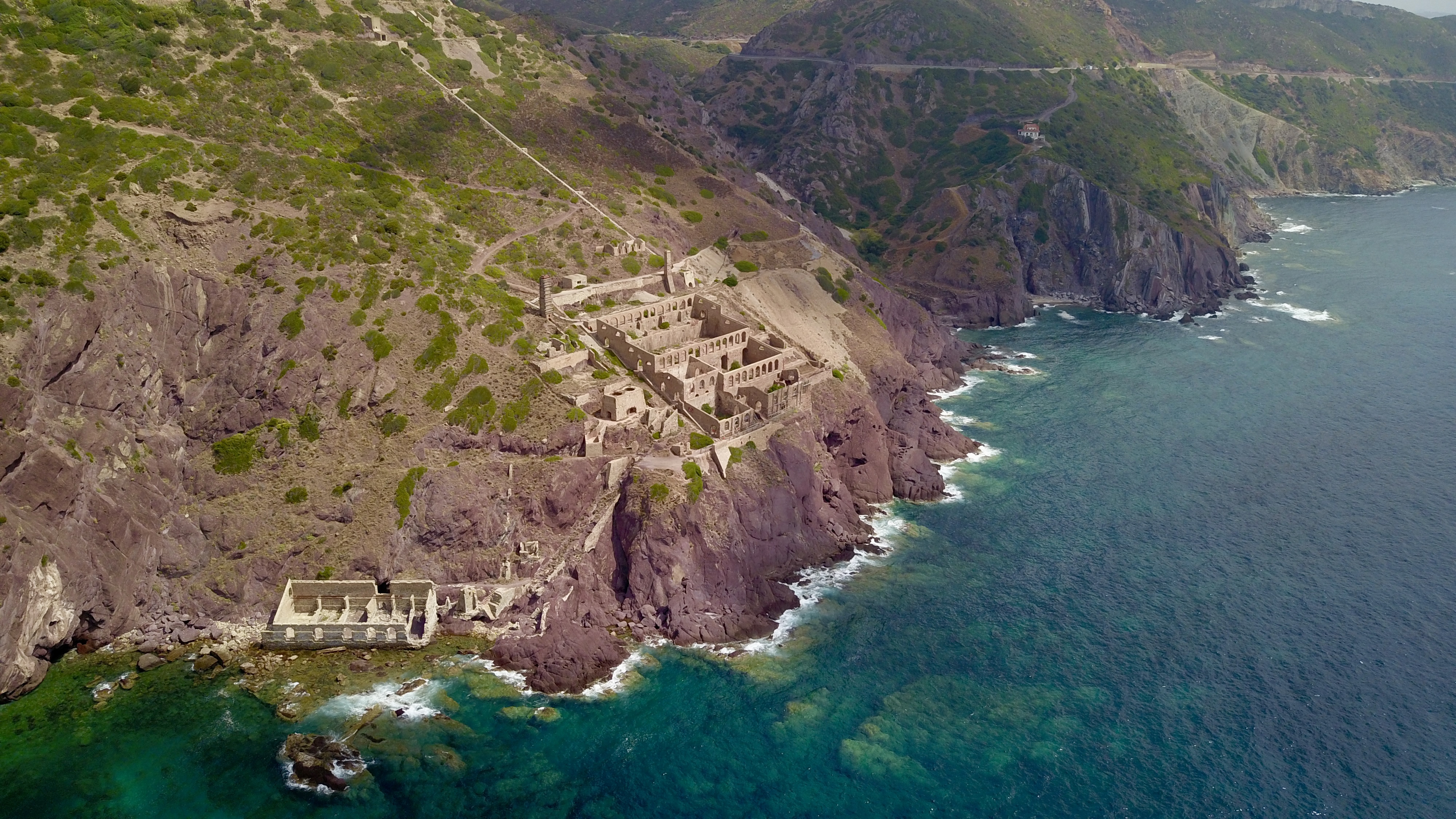 aerial photo of Italy, Sardinia, Iglesias