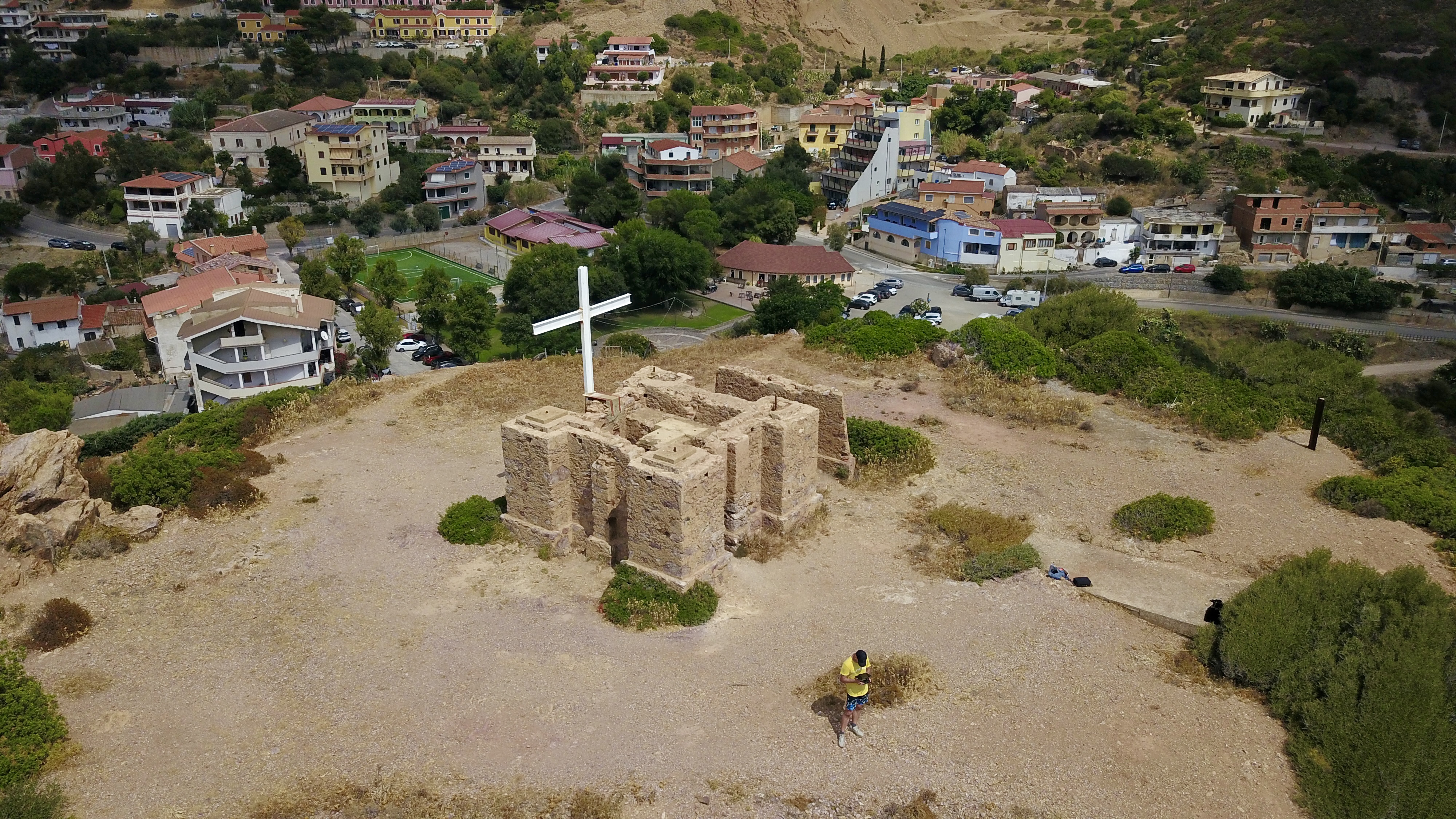 aerial photo of Italy, Sardinia, Iglesias