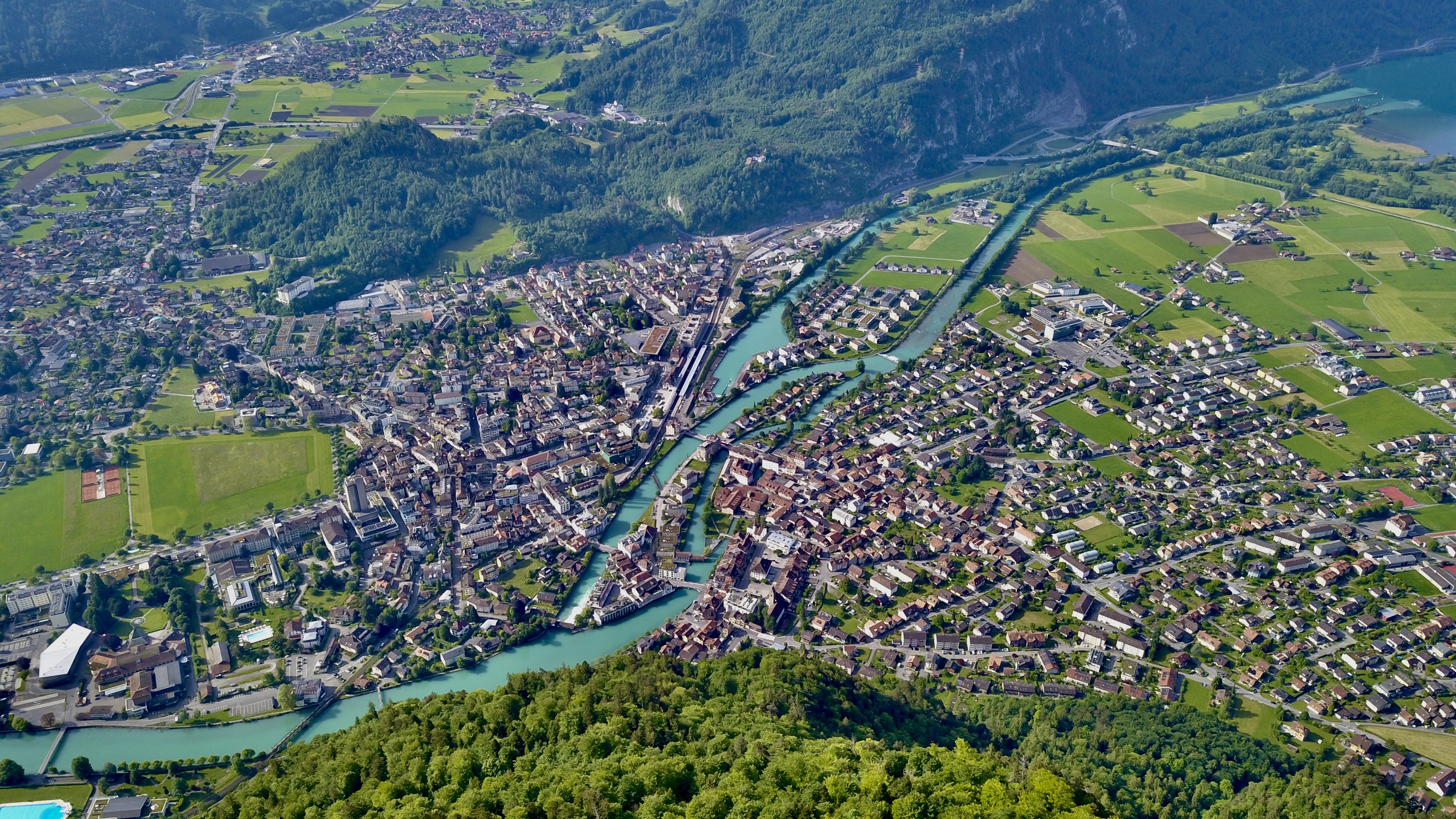 aerial photo of Harder Klum, Switzerland