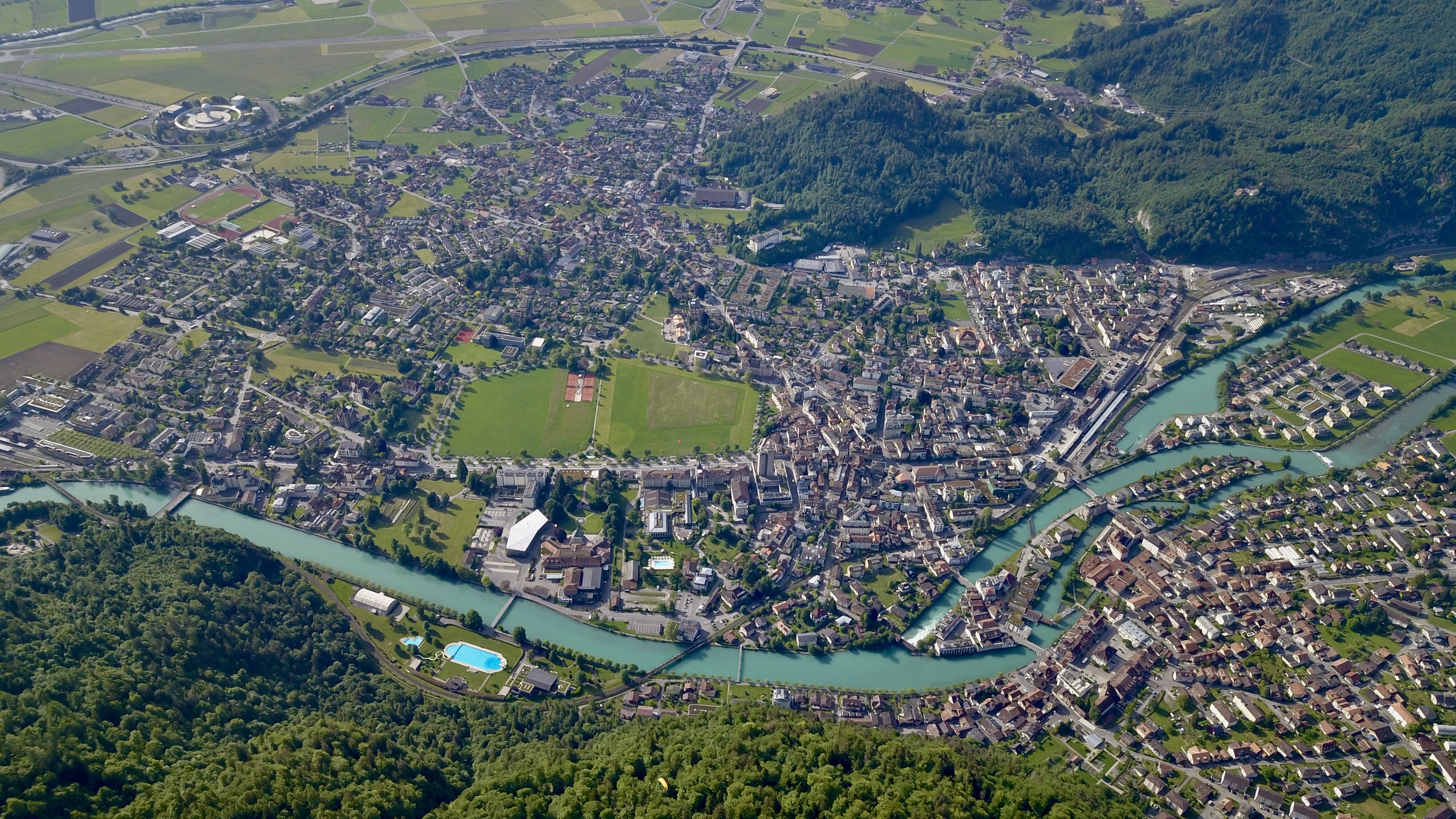 aerial photo of Harder Klum, Switzerland
