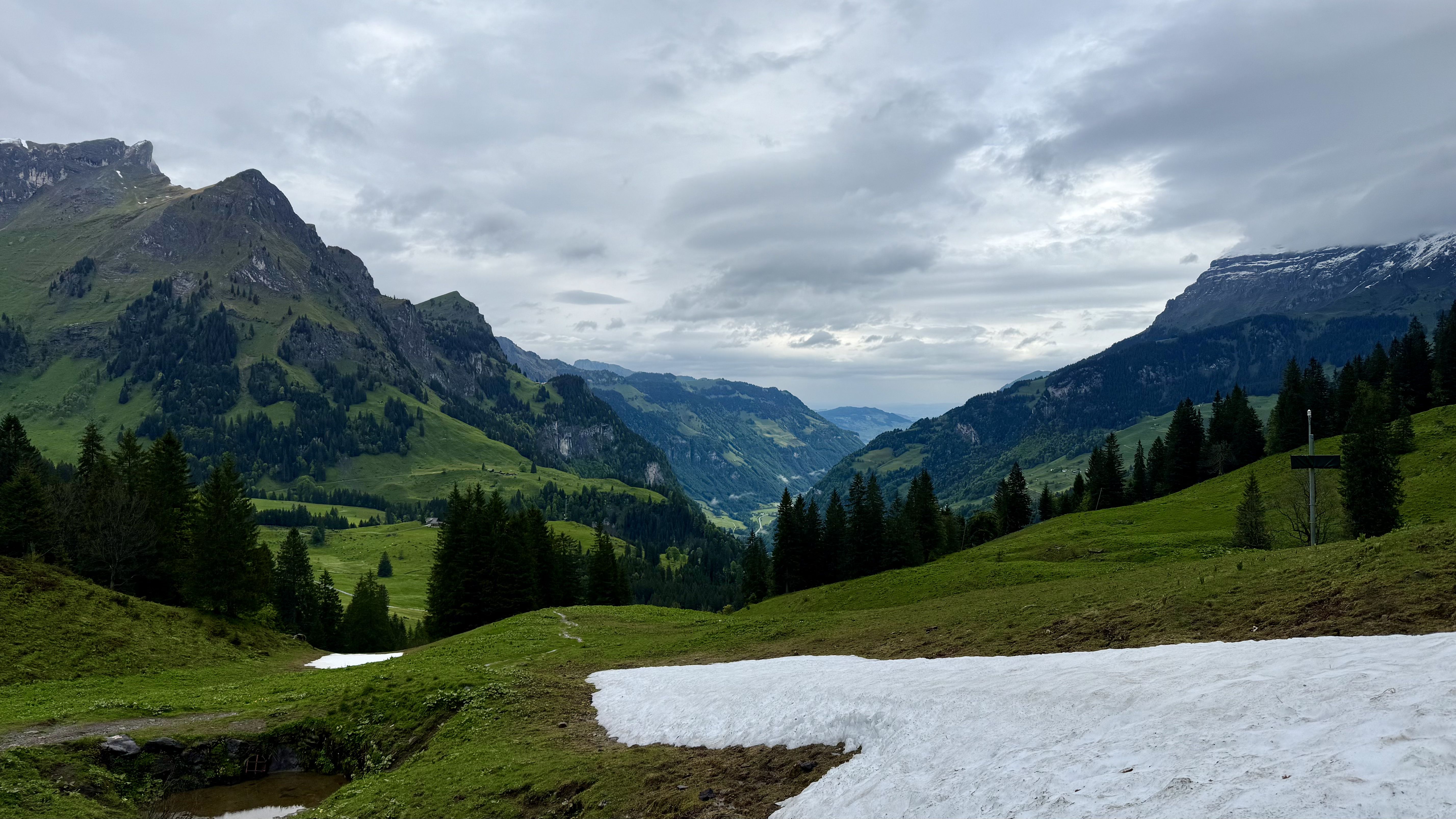 aerial photo of truebsee, Switzerland