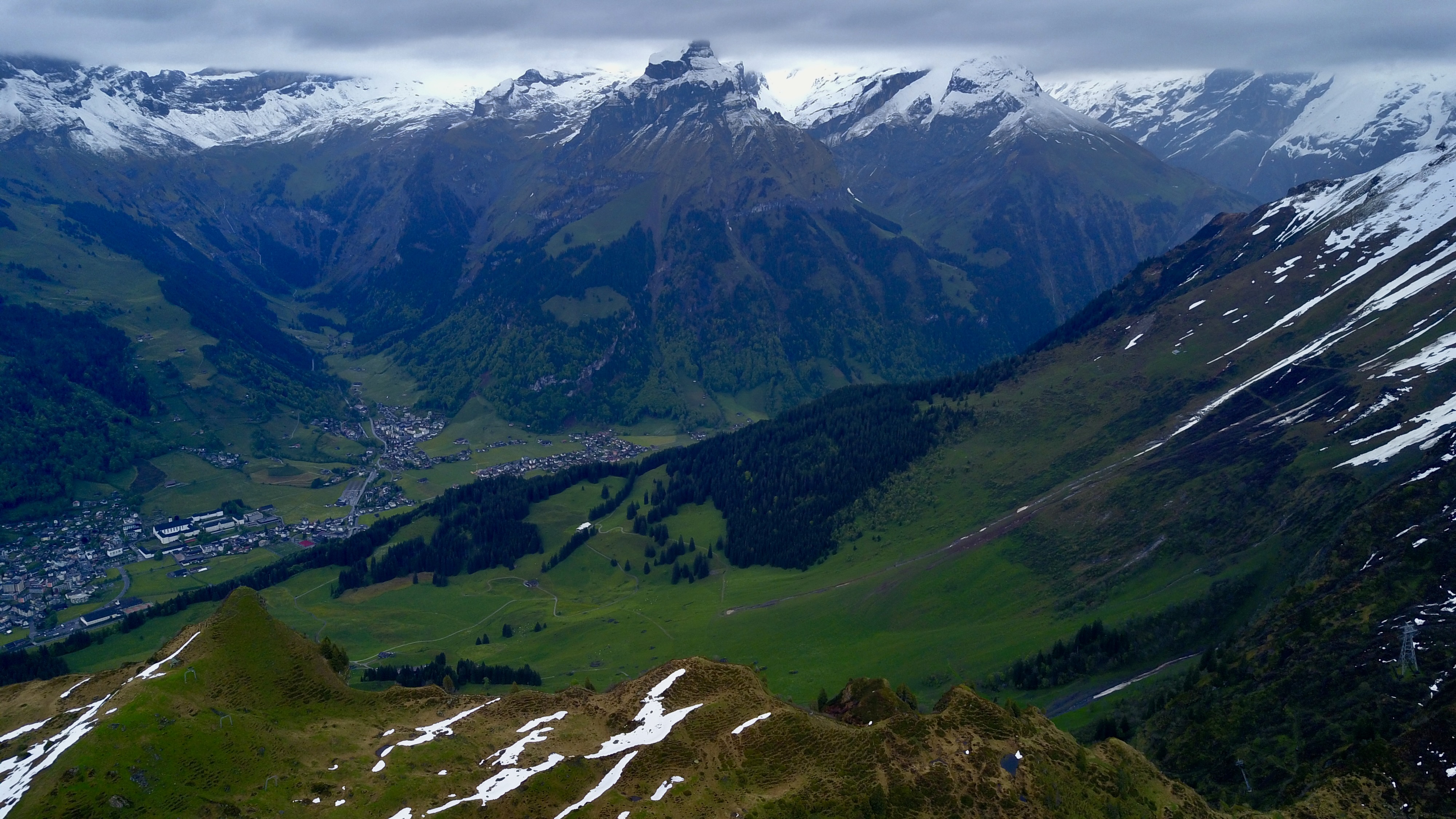 aerial photo of truebsee, Switzerland