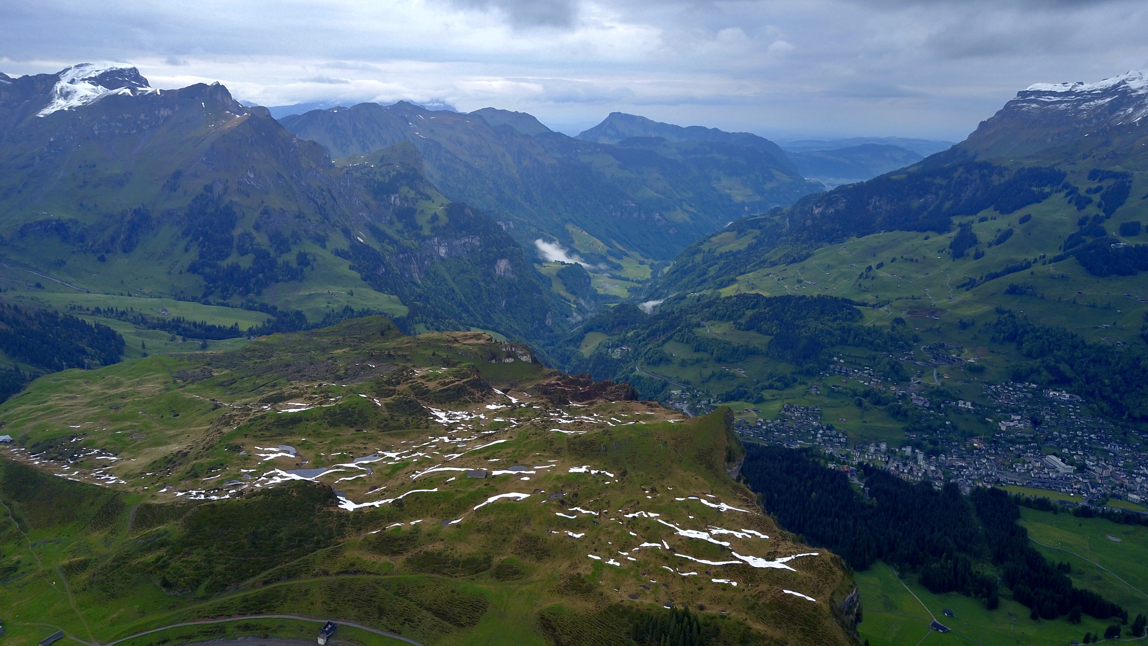 aerial photo of truebsee, Switzerland