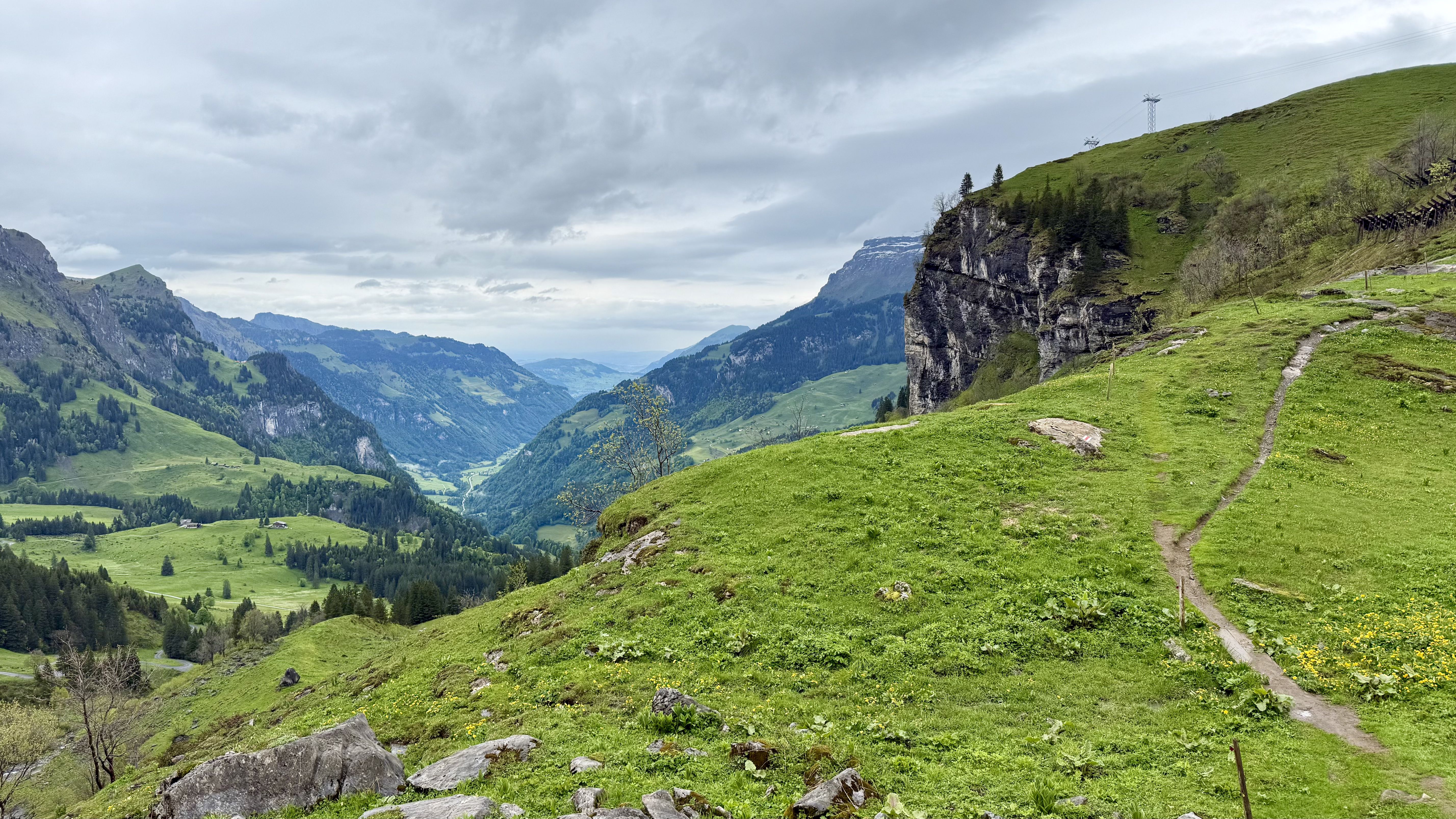 aerial photo of truebsee, Switzerland